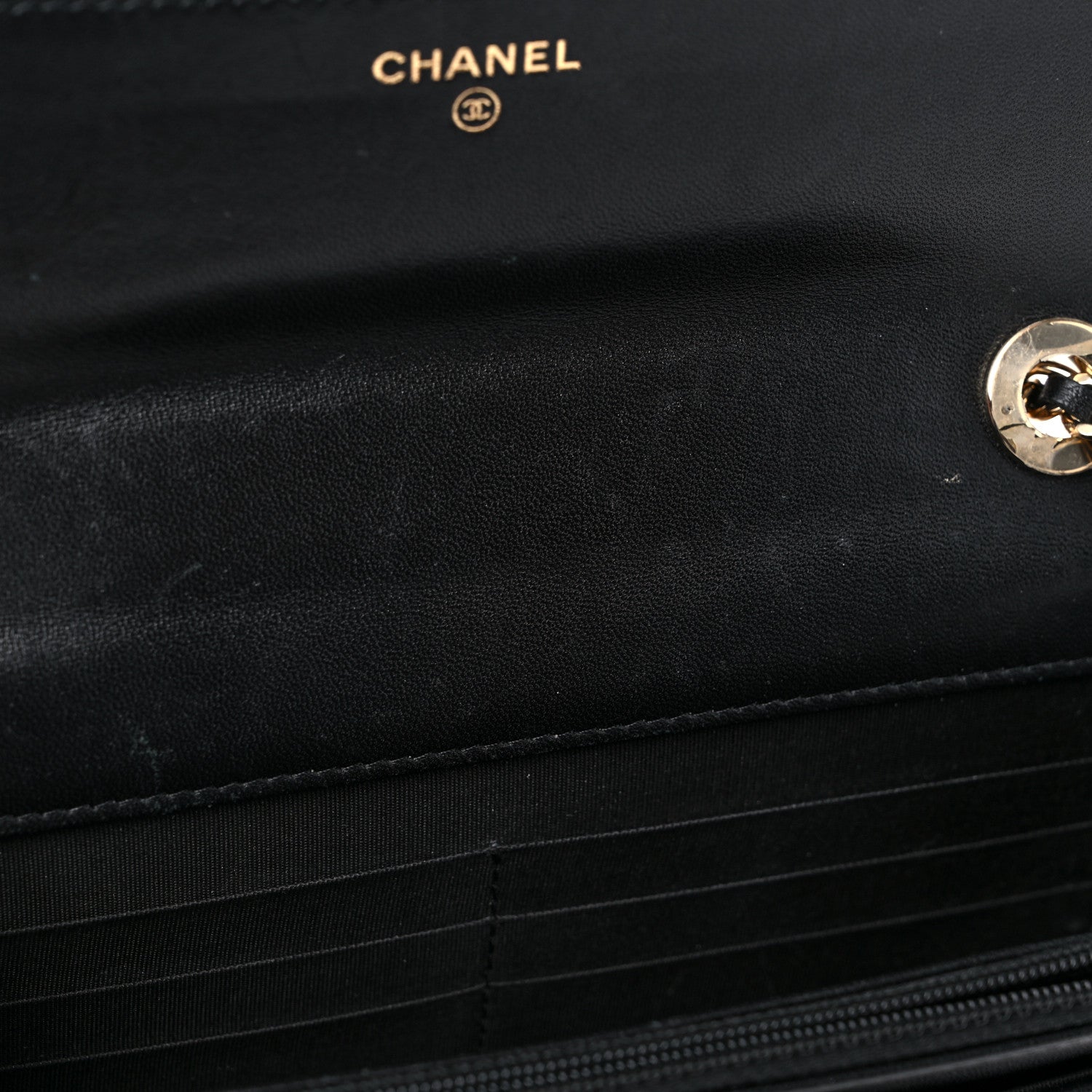 Chanel Lambskin Quilted Trendy CC Wallet On Chain WOC Black 13 of 16