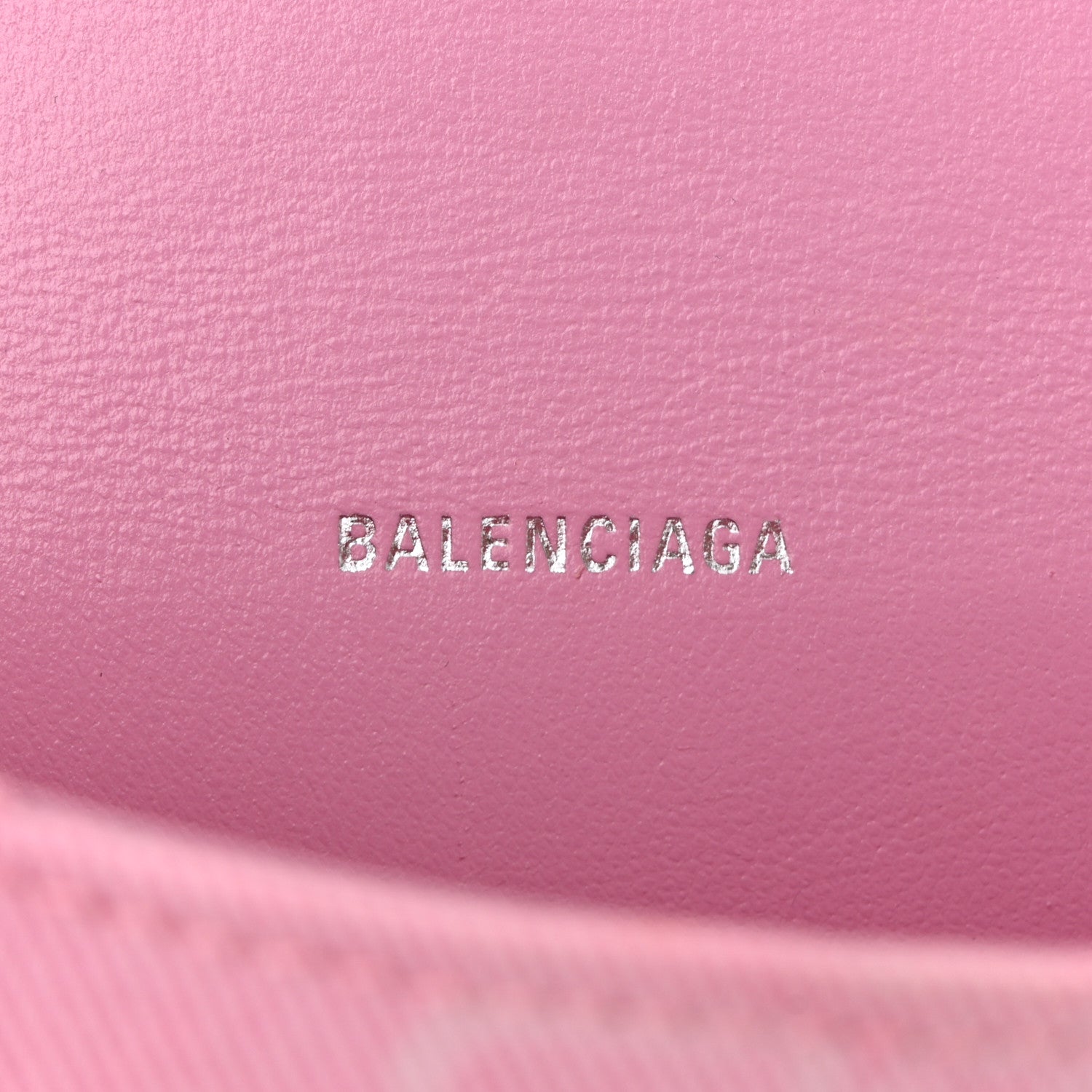 Balenciaga Washed Denim BB Monogram Hourglass Top Handle Bag XS Pink 6 of 13