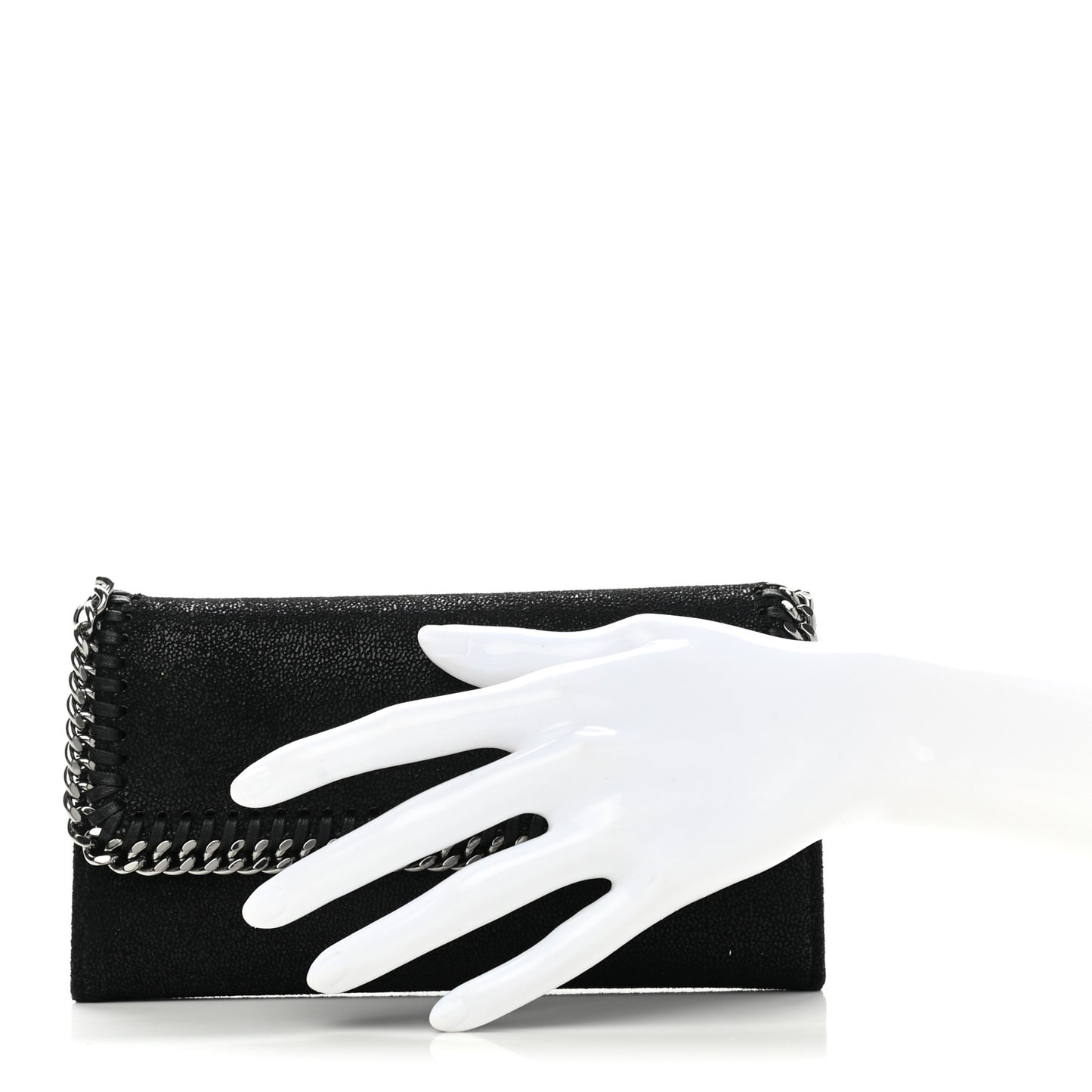 Shaggy Deer Falabella Flap Wallet Black