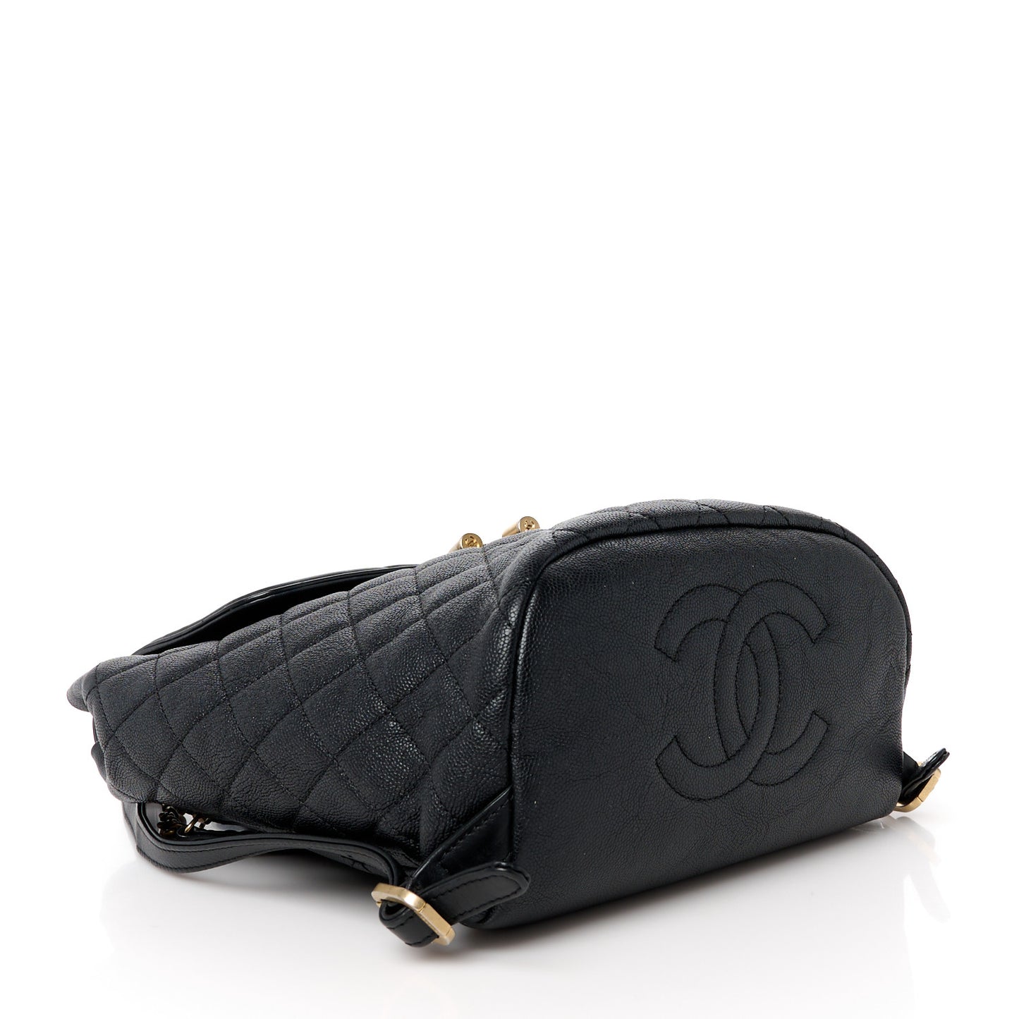 Caviar Quilted Filigree Backpack Black