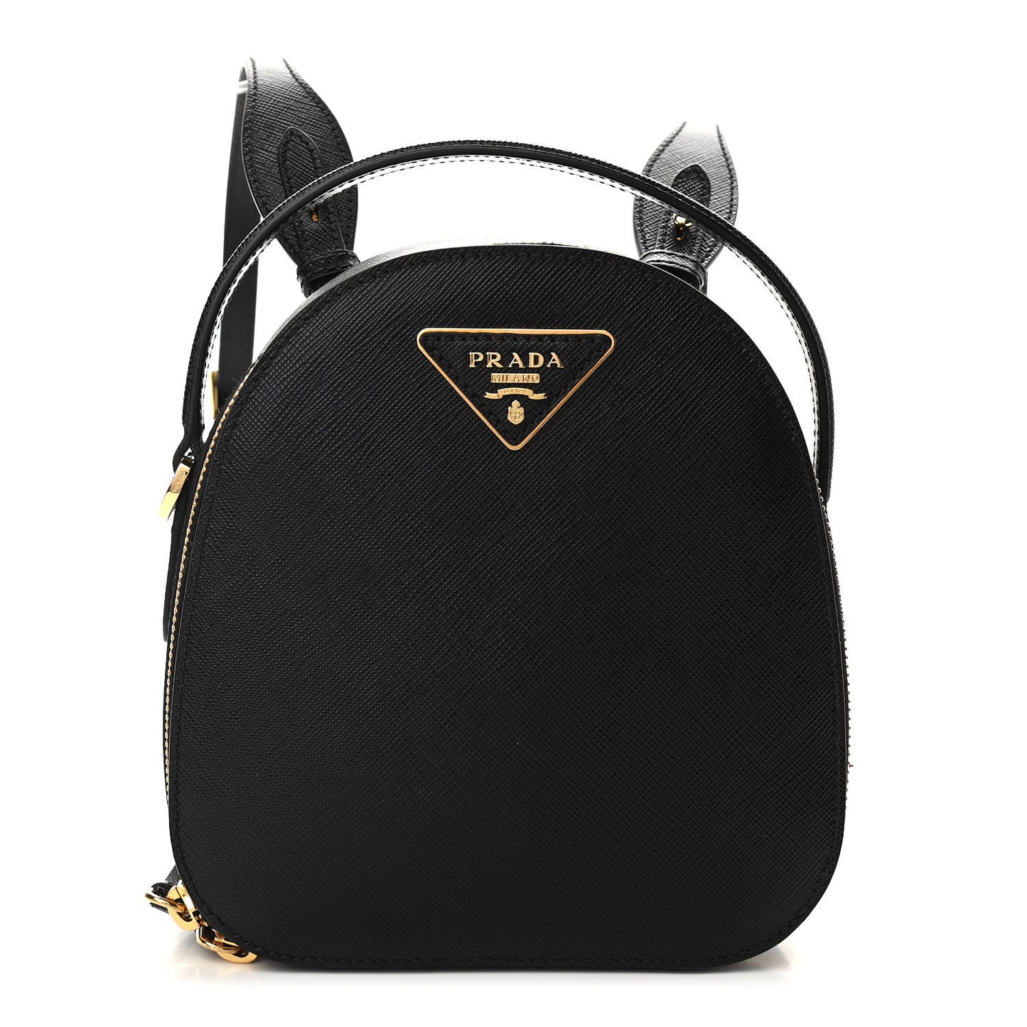 Saffiano Lux Mini Odette Backpack Black
