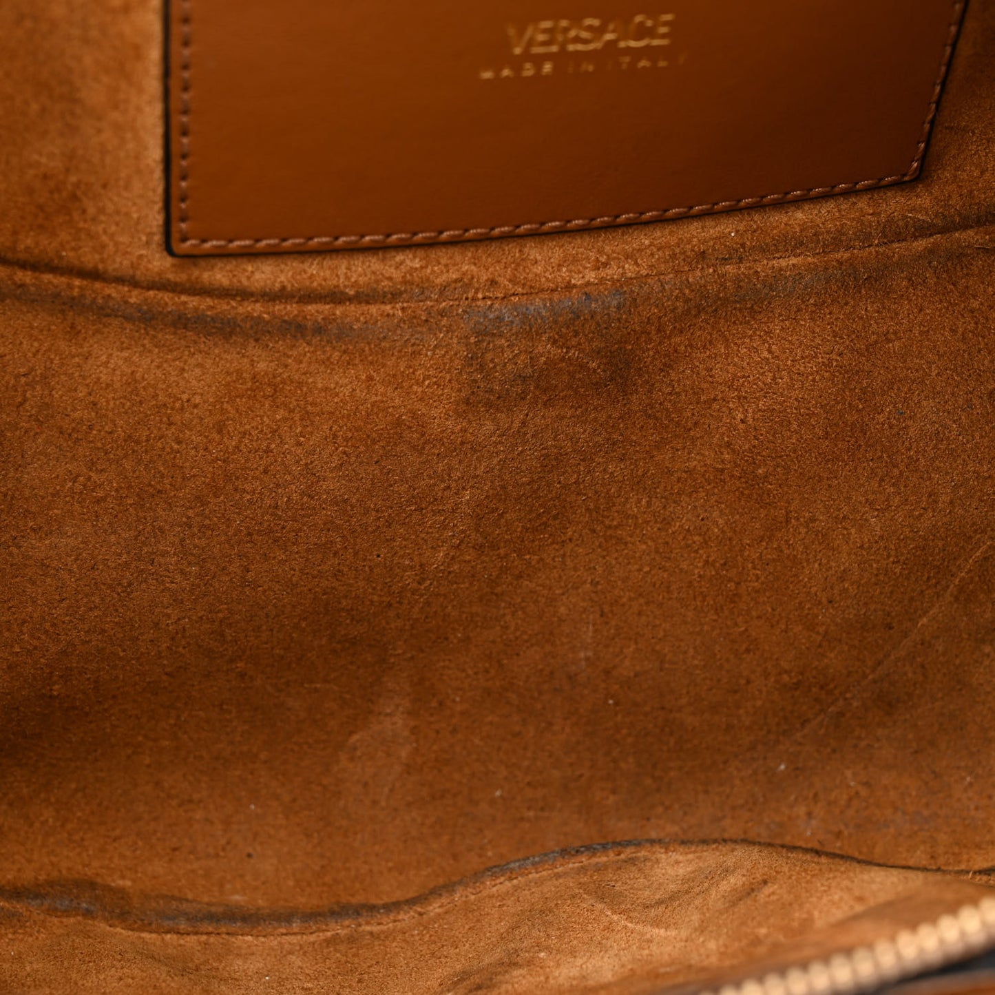 Grained Calfskin Greca Belt Bag Brown