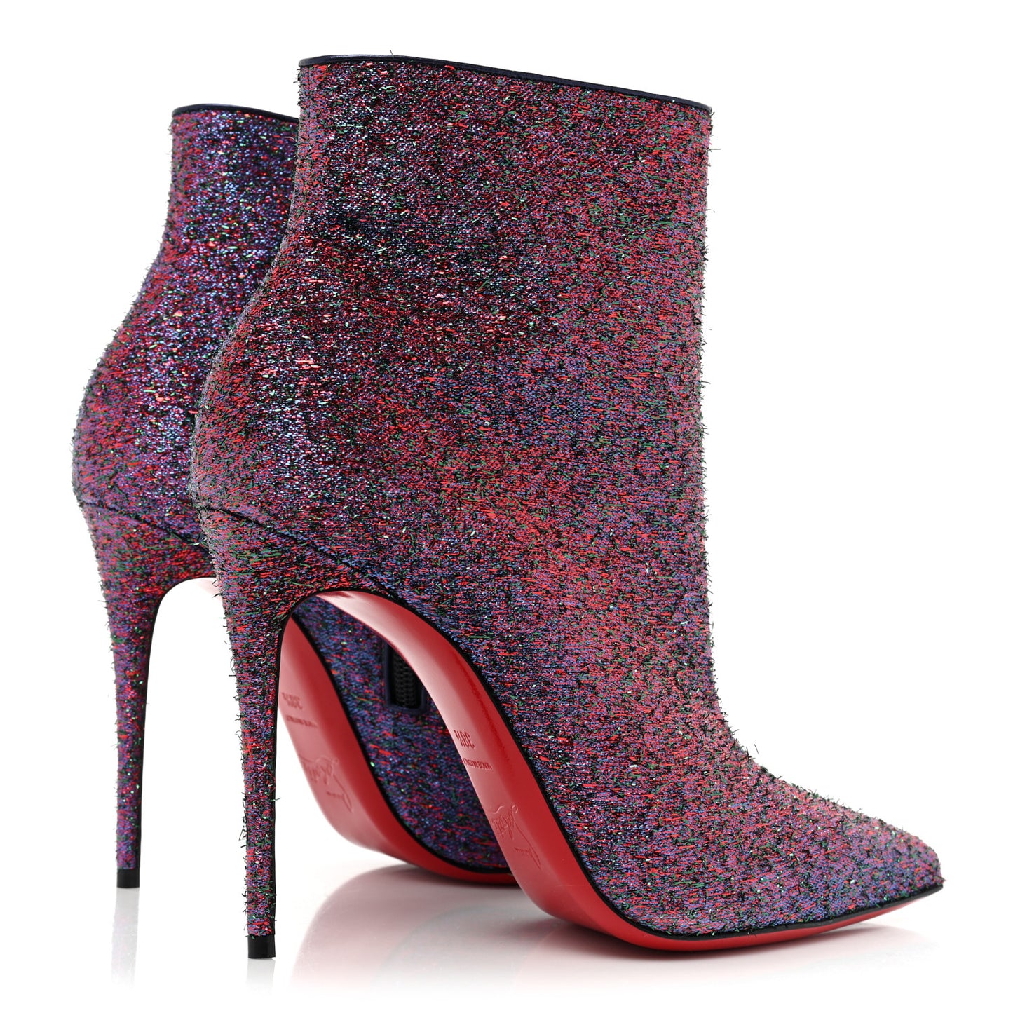 Satin So Kate Starlight Booty 100 Ankle Boots 38.5 Purple Multicolor