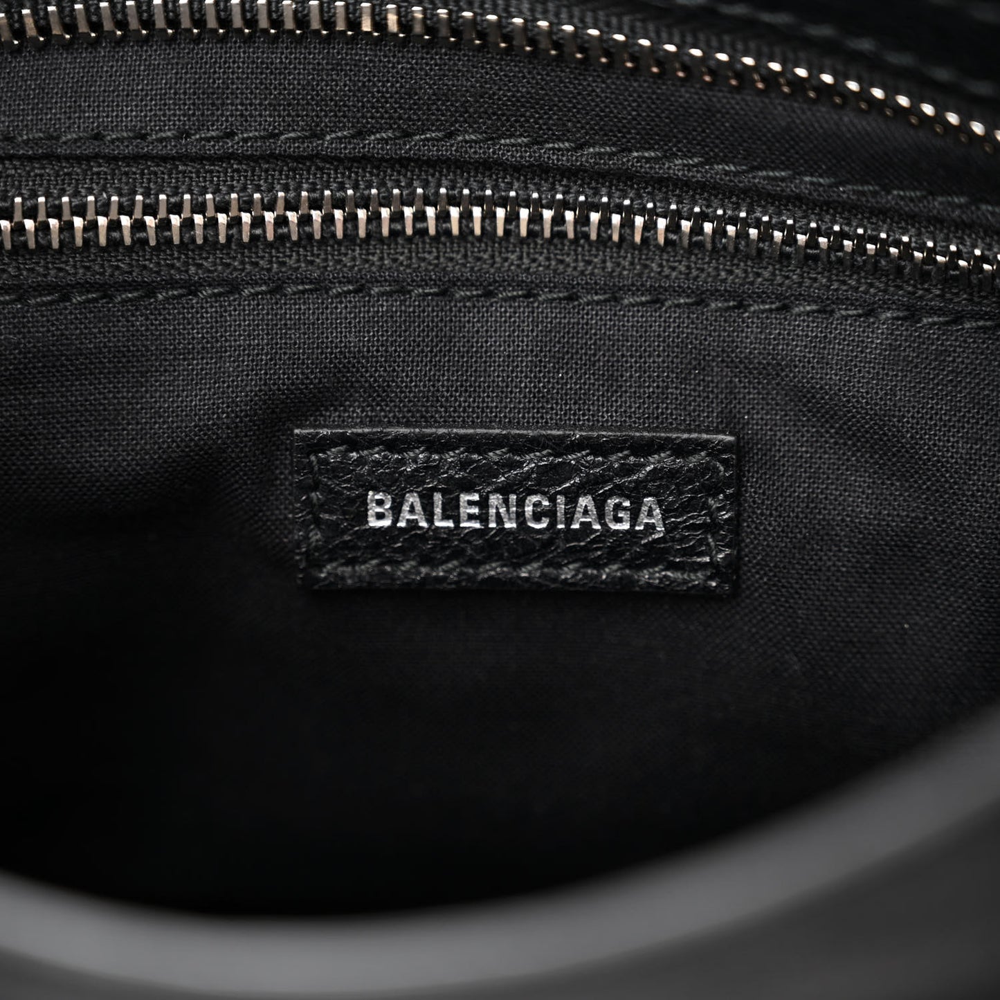 Agneau Classic Silver Hardware Mini City Black