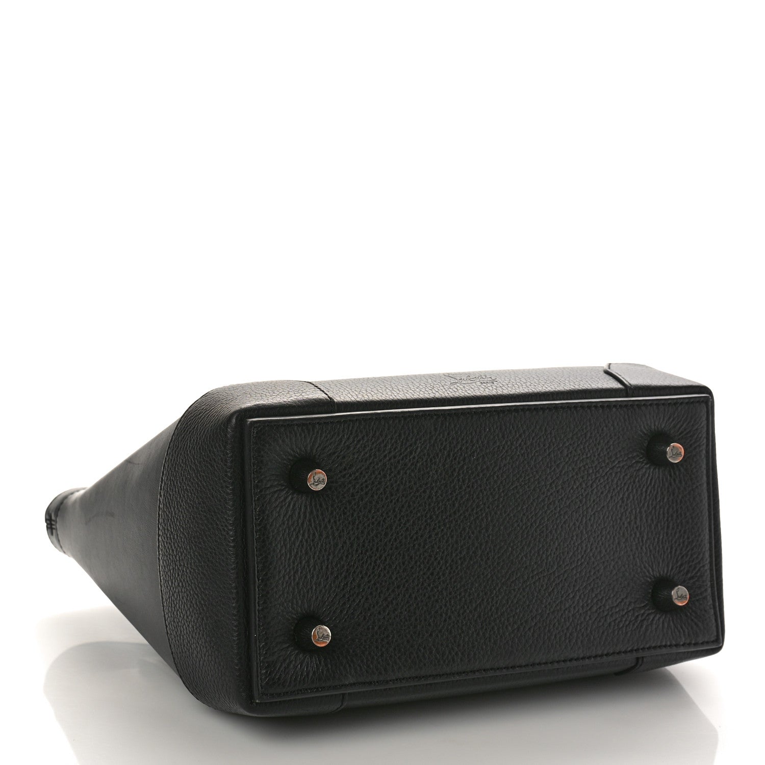 Christian Louboutin Grained Calfskin Spike Small Eloise Tote Black 4 of 8