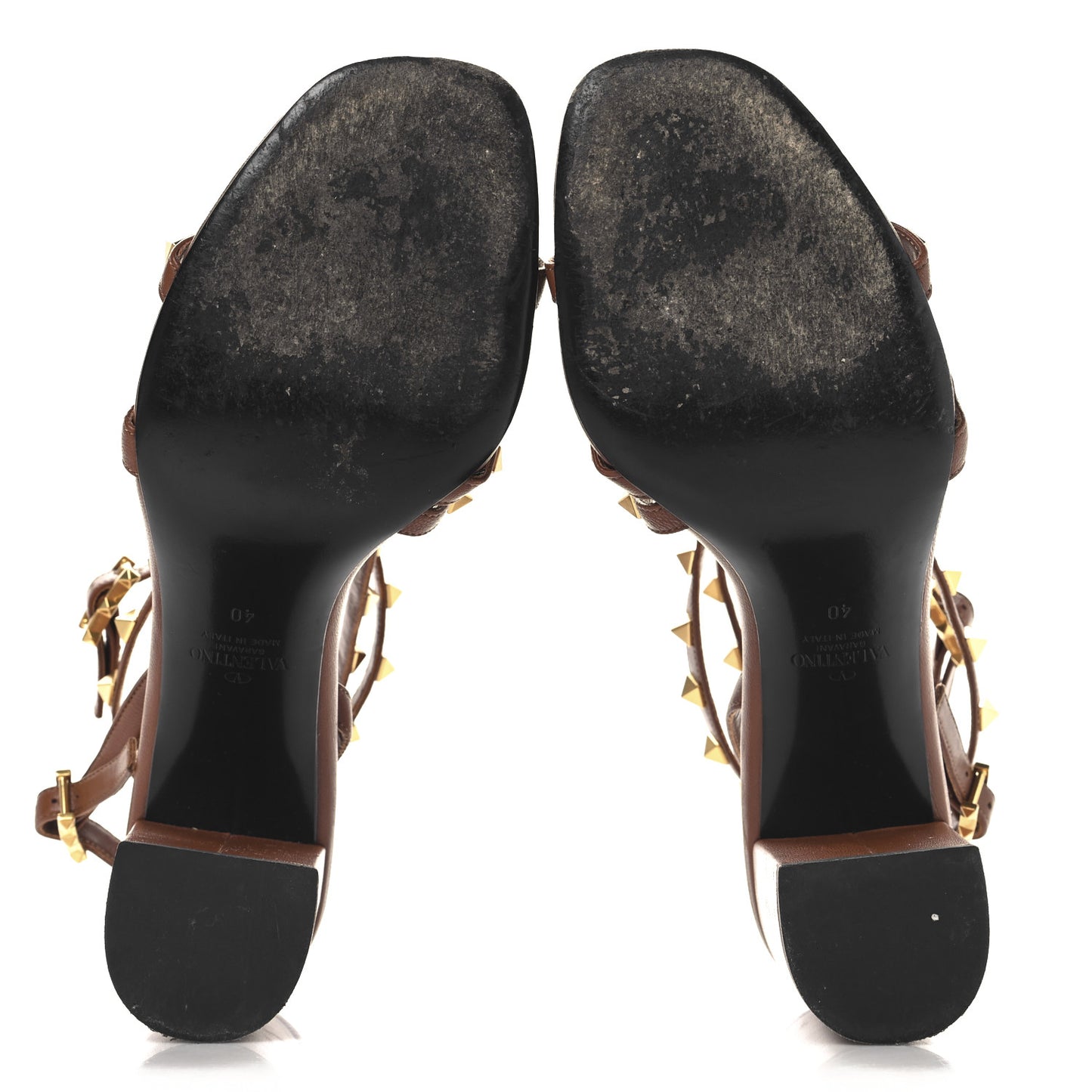Nappa Rockstud Flair Ankle Wrap 80mm Sandals 40 Selleria