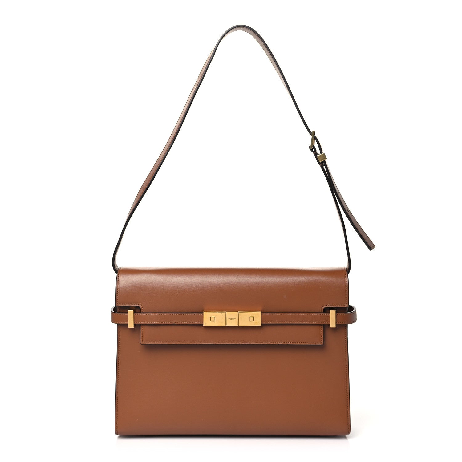 Saint Laurent Smooth Calfskin Manhattan Shoulder Bag Cognac 1 of 11