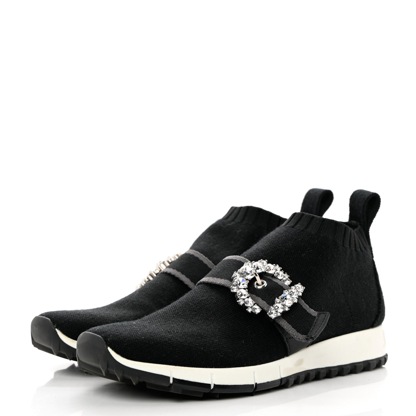 Knit Crystal Cheri Oakland Sneaker 36 Black