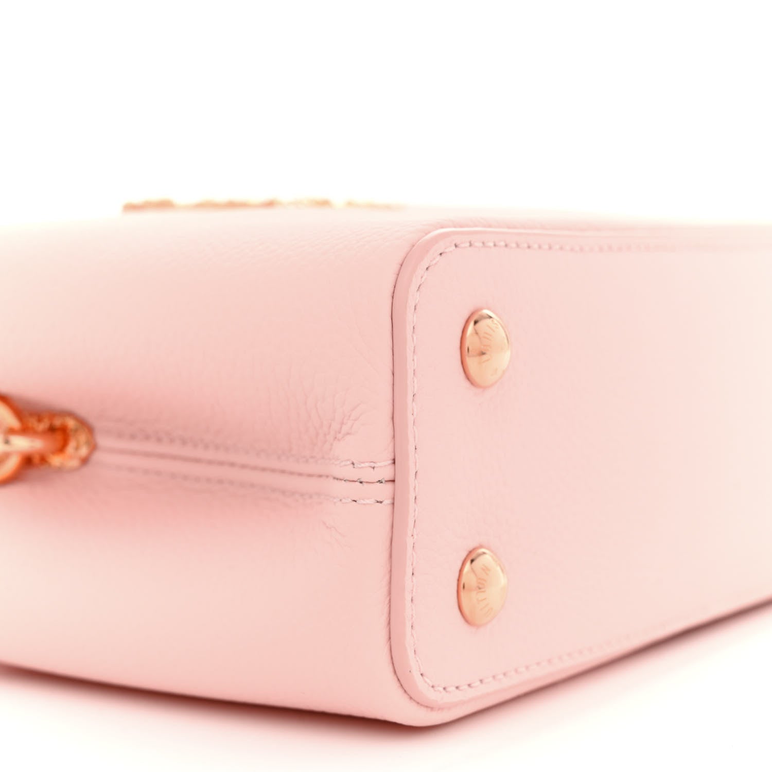 Louis Vuitton Taurillon Capucines East West Mini Rose Jasmin 8 of 11
