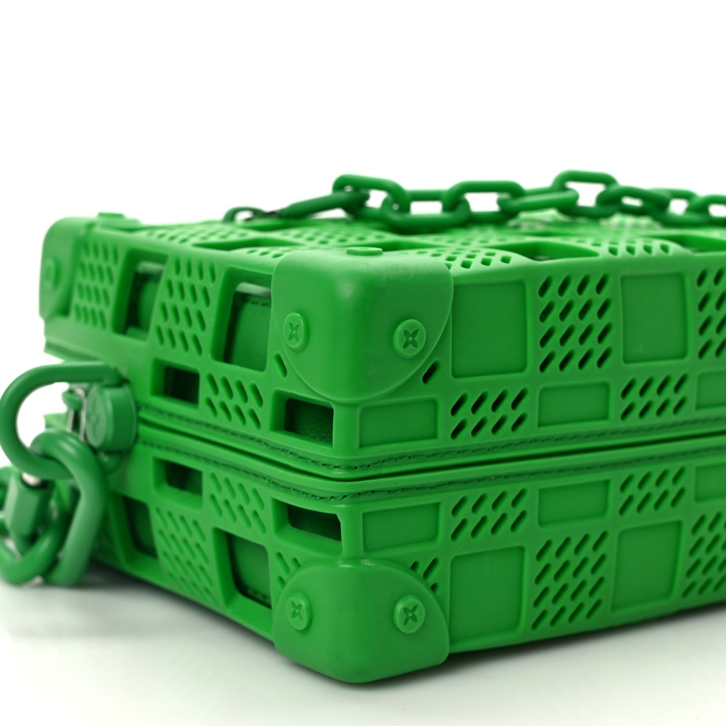 Rubber Cowhide Mini Soft Trunk Green