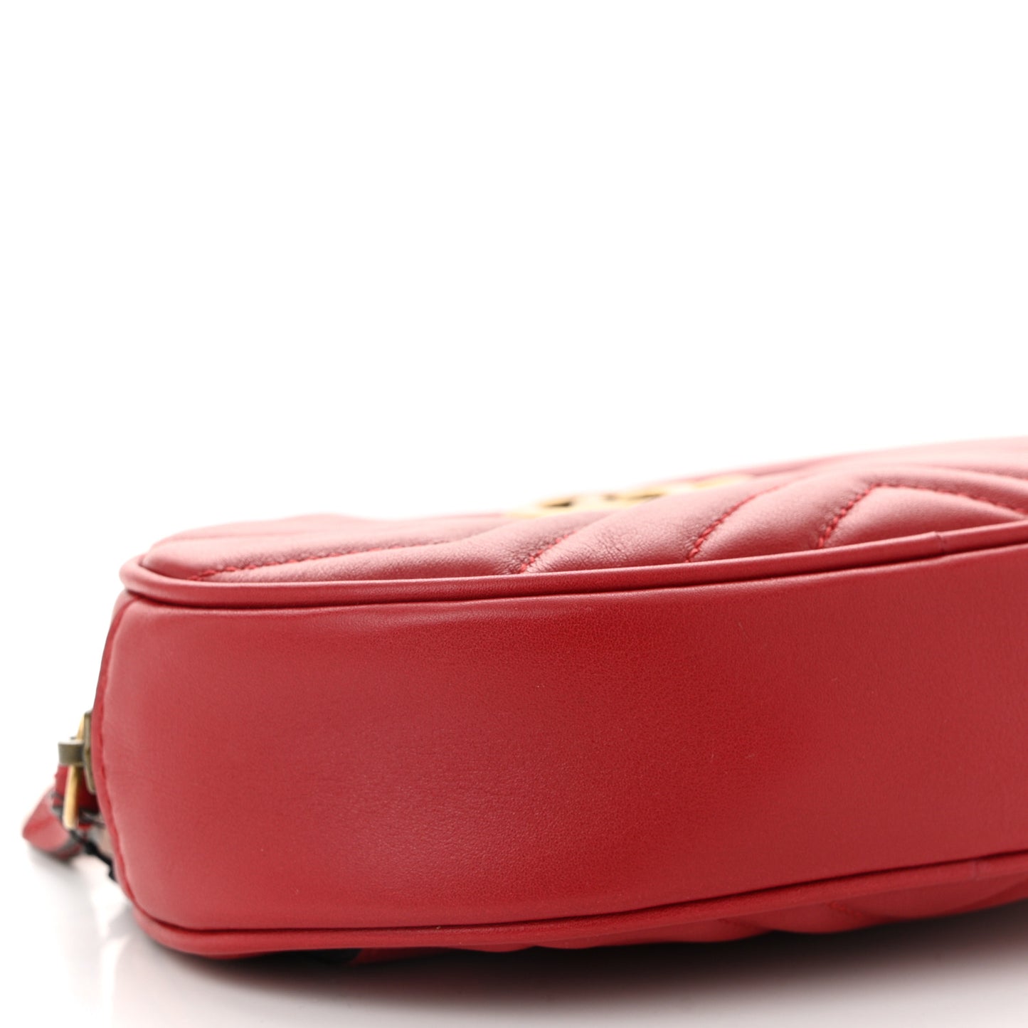 Calfskin Matelasse GG Marmont Belt Bag 85 34 Hibiscus Red