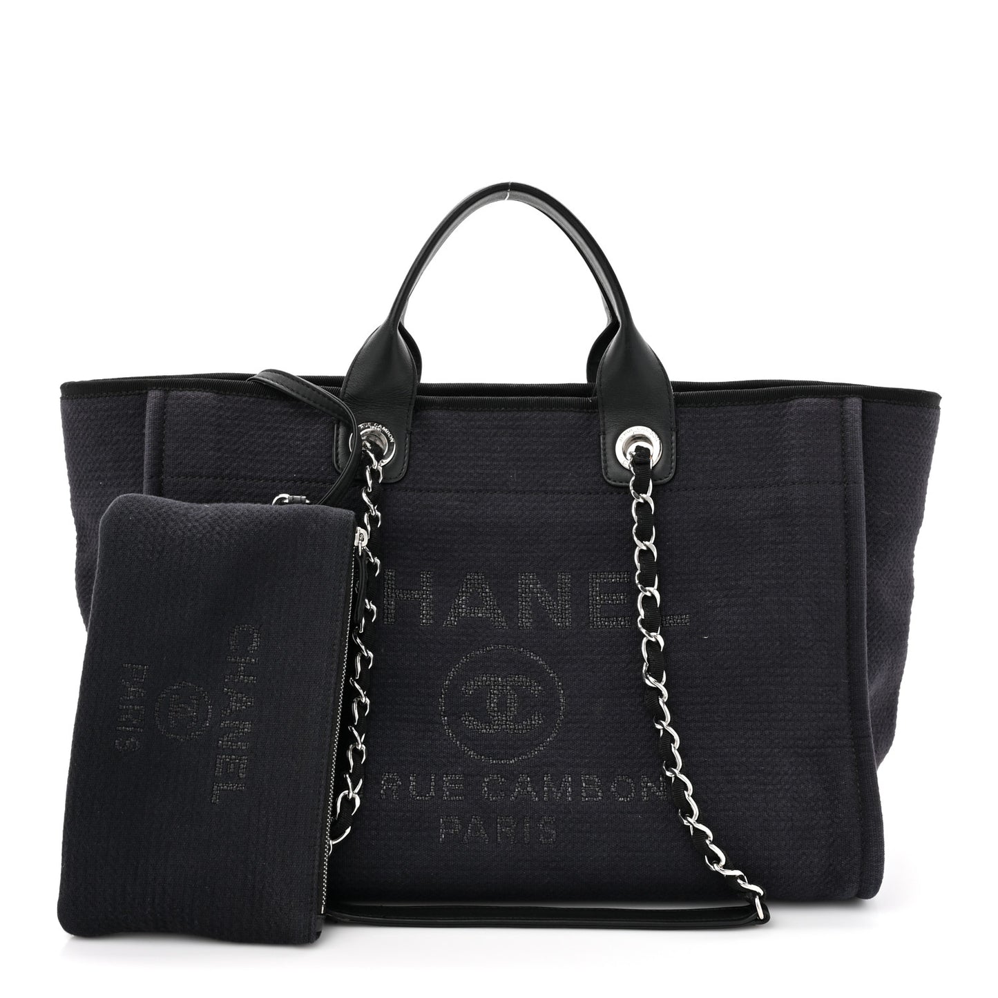 Mixed Fibers Medium Deauville Tote Black