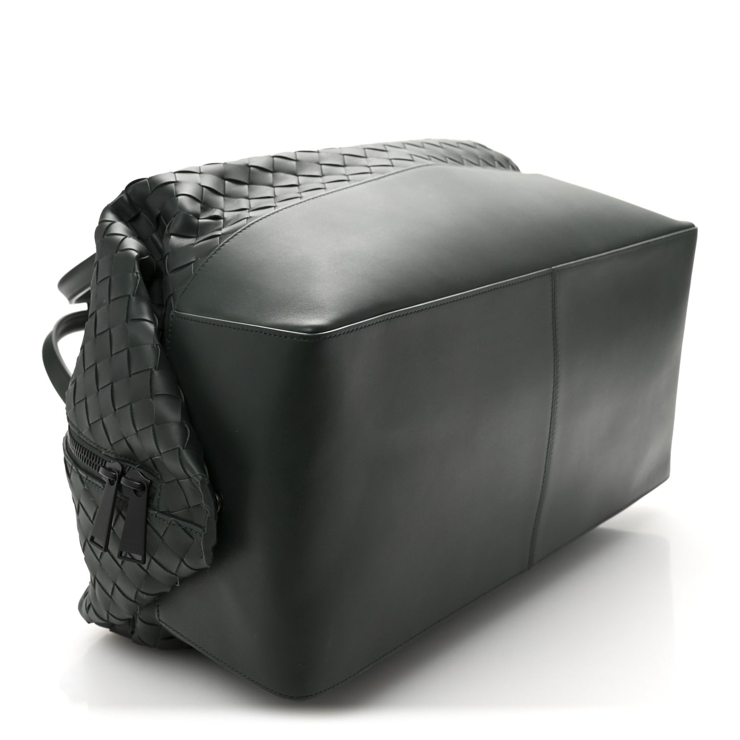 Nappa Intrecciato Travel Duffel Bag Raintree