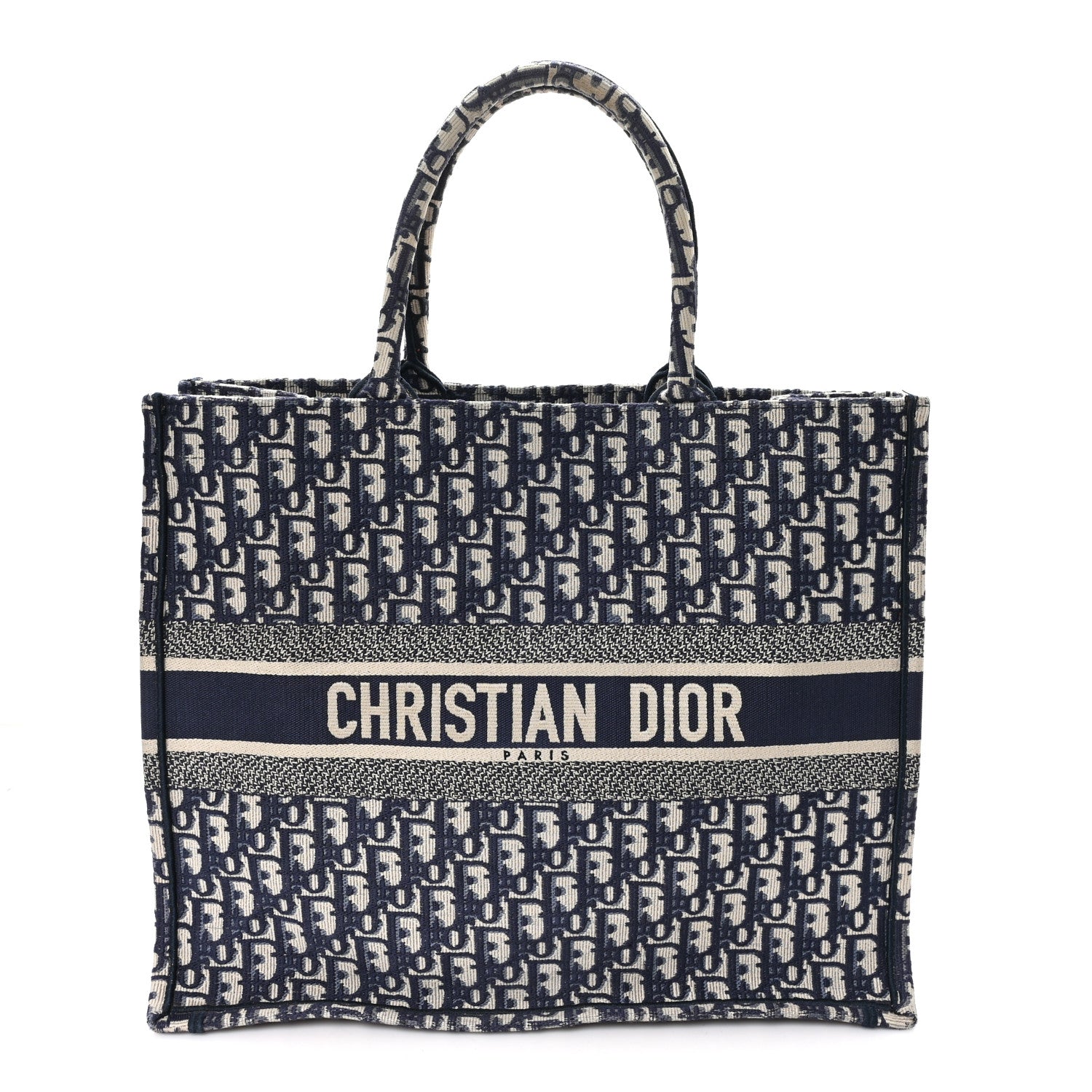 dior トート Christian Dior Oblique Large Book Tote Blue Multicolor 1865867