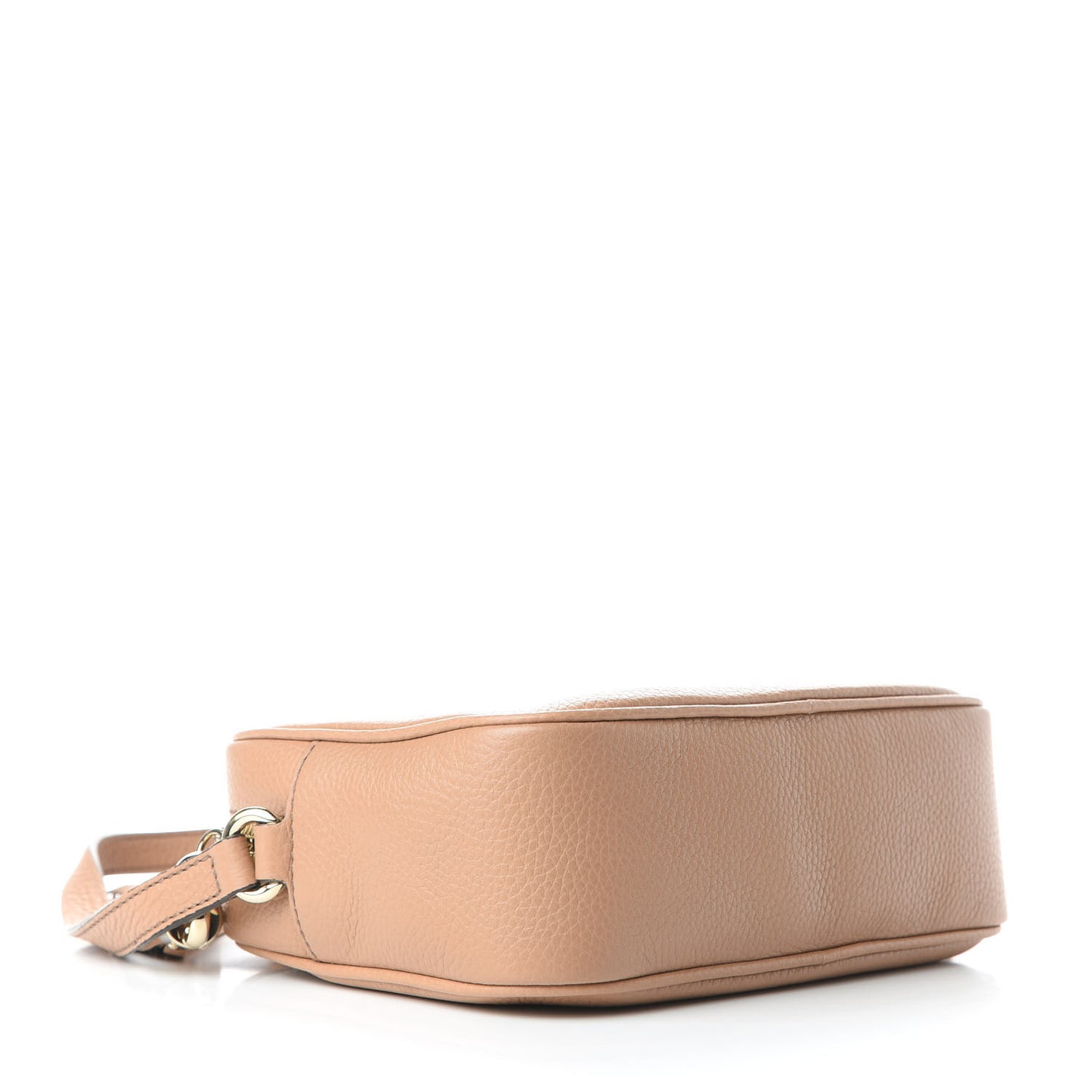 Pebbled Calfskin Small Soho Disco Bag Camelia