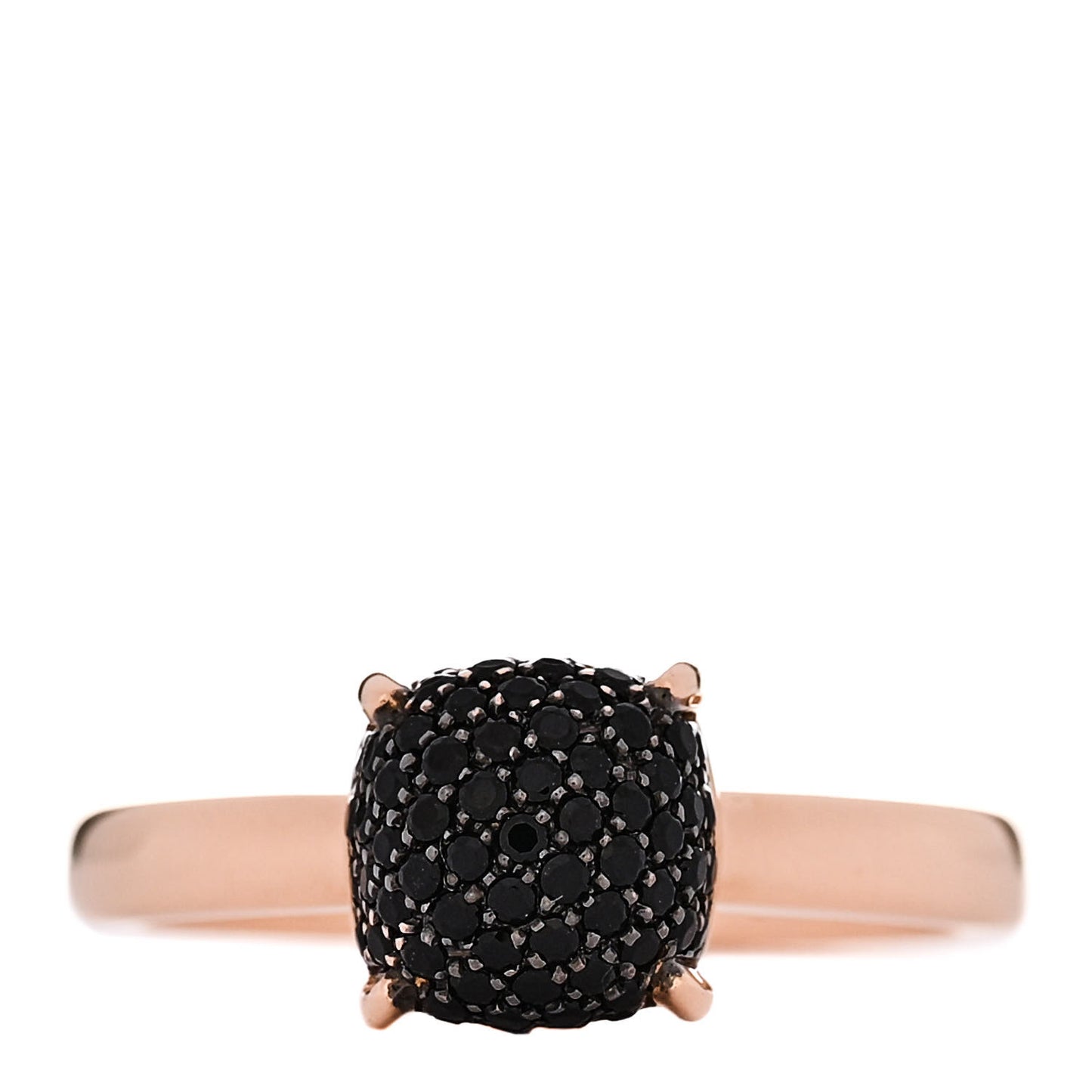 18K Rose Gold Black Spinel 7mm Paloma Picasso Sugar Stacks Ring 49 5