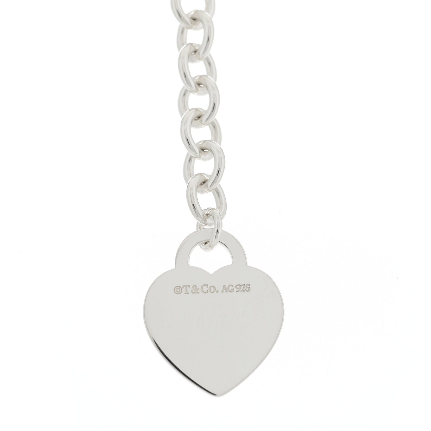 Sterling Silver Return To Tiffany Heart Tag Lariat Necklace