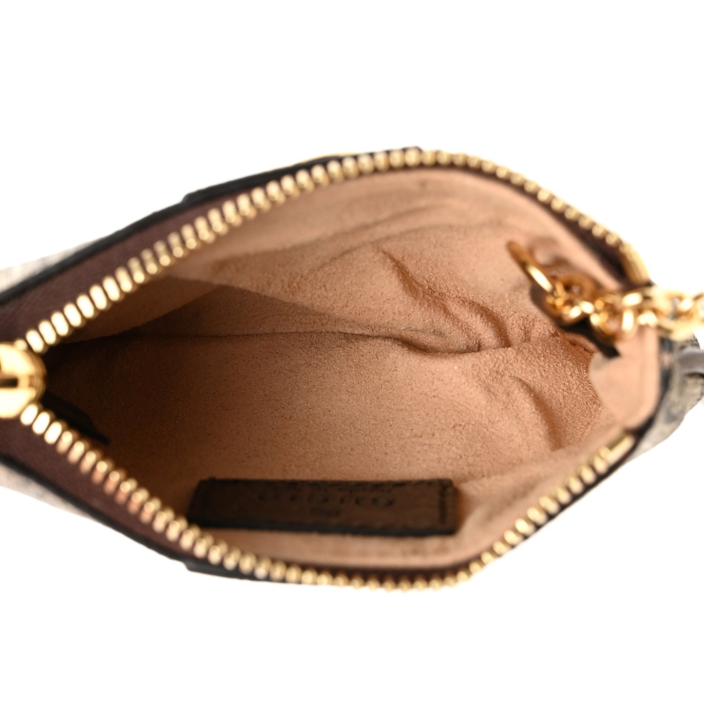 GG Supreme Monogram Web Ophidia Key Case Beige New Acero