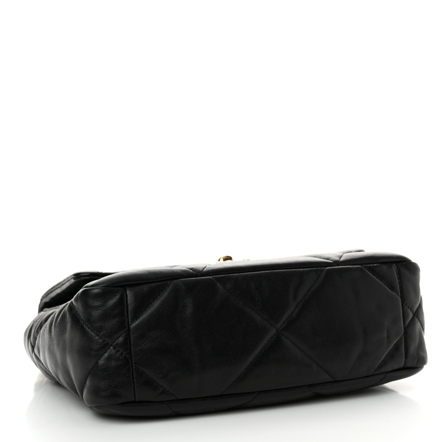 Goatskin Quilted Medium Chanel 19 Flap Black