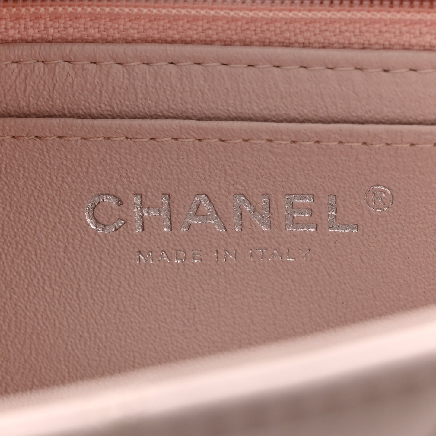 Lambskin Quilted Mini Rectangular Flap Light Purple