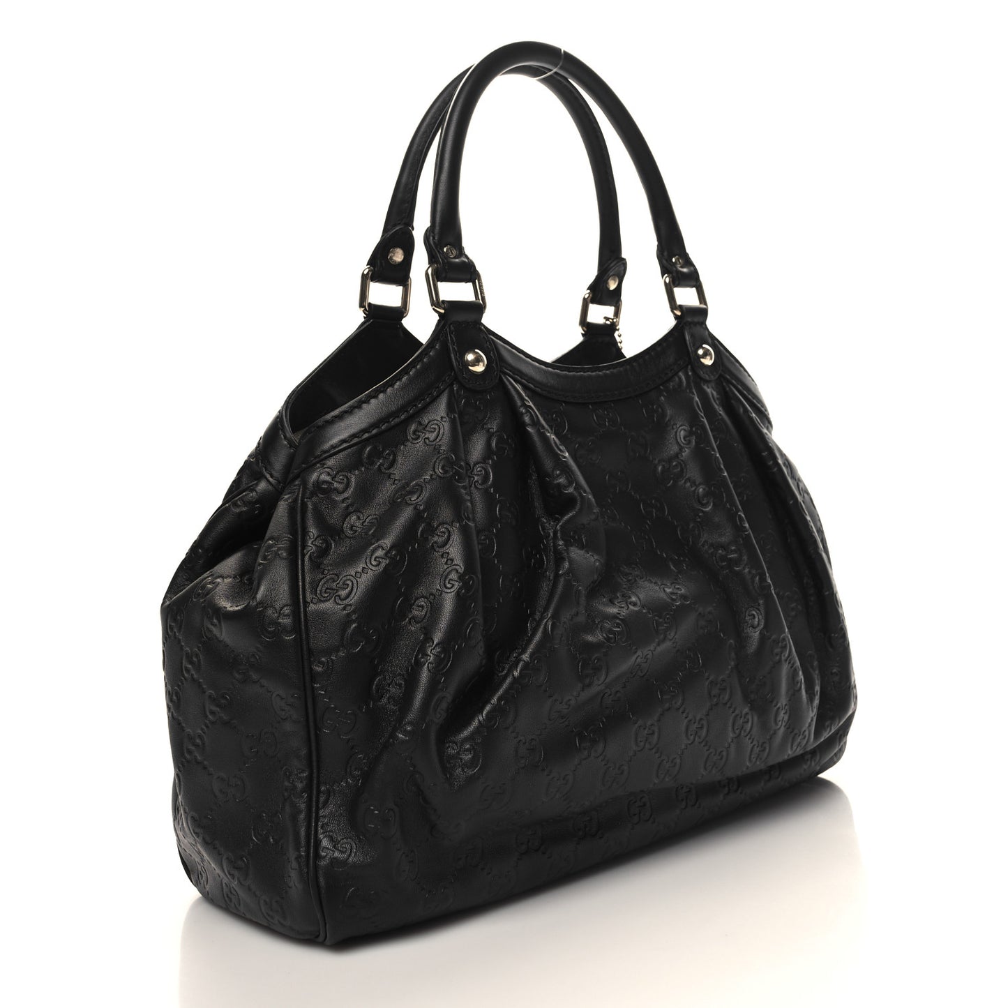 Guccissima Medium Sukey Tote Black