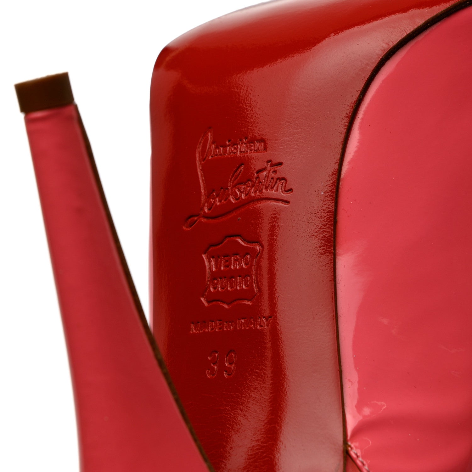 Christian Louboutin Patent Fifi Sling 85 Pumps 39 Pink 7 of 11