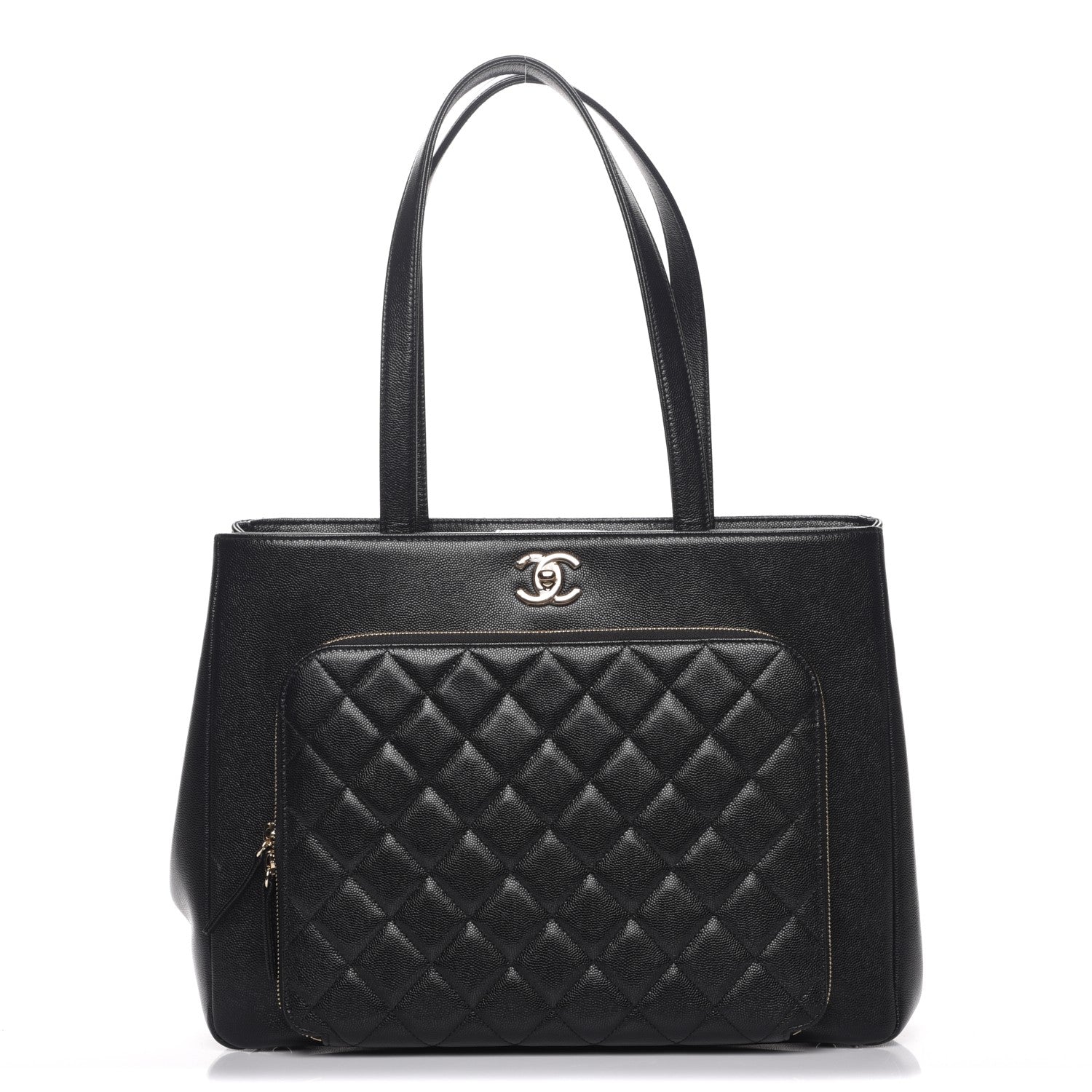 Chanel Caviar Quilted Large Business Affinity Shopping Bag Black 1 of 8