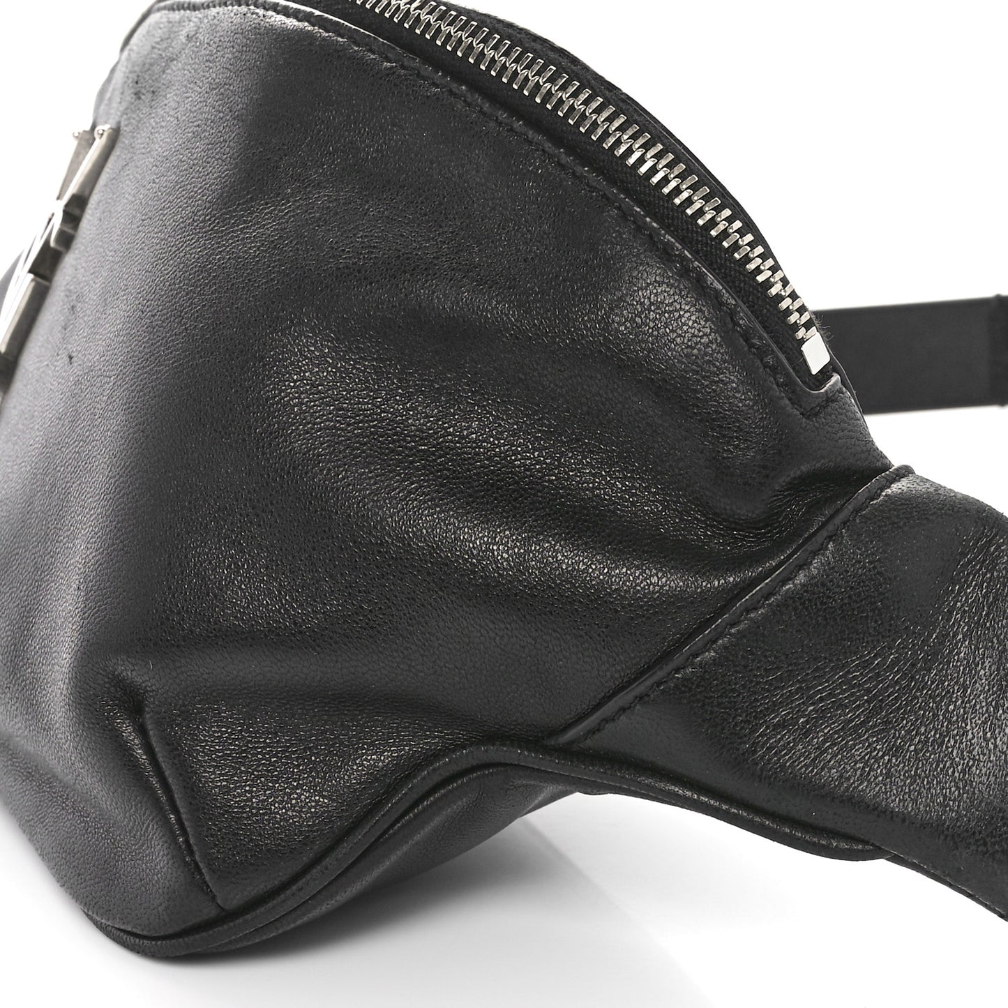 Lambskin Monogram Belt Bag Black