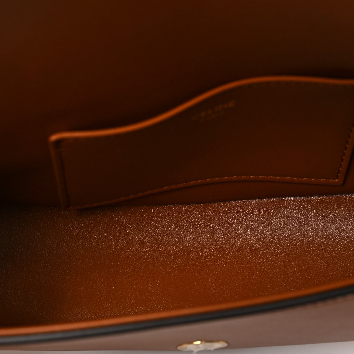 Smooth Calfskin Tabou Clutch On Strap Tan