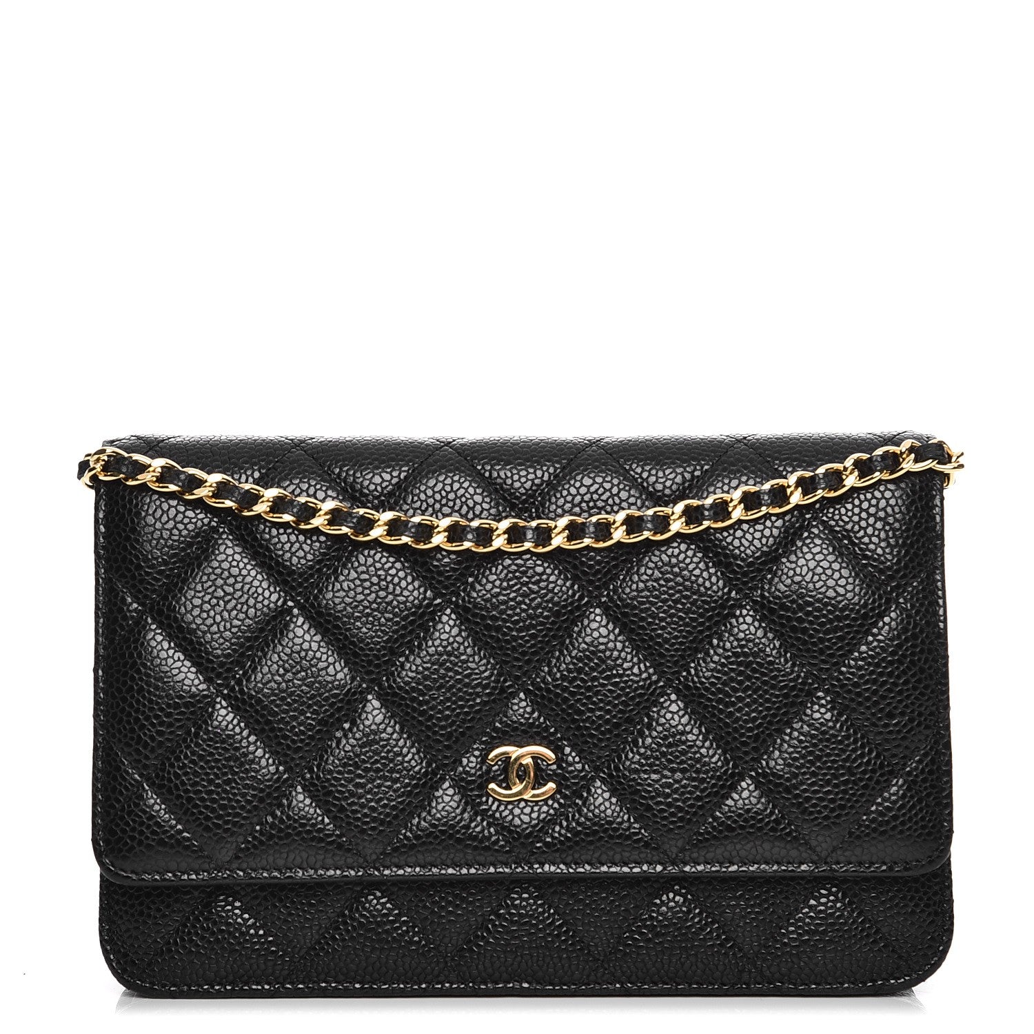 Chanel Caviar Quilted Wallet On Chain WOC Black 1 of 8