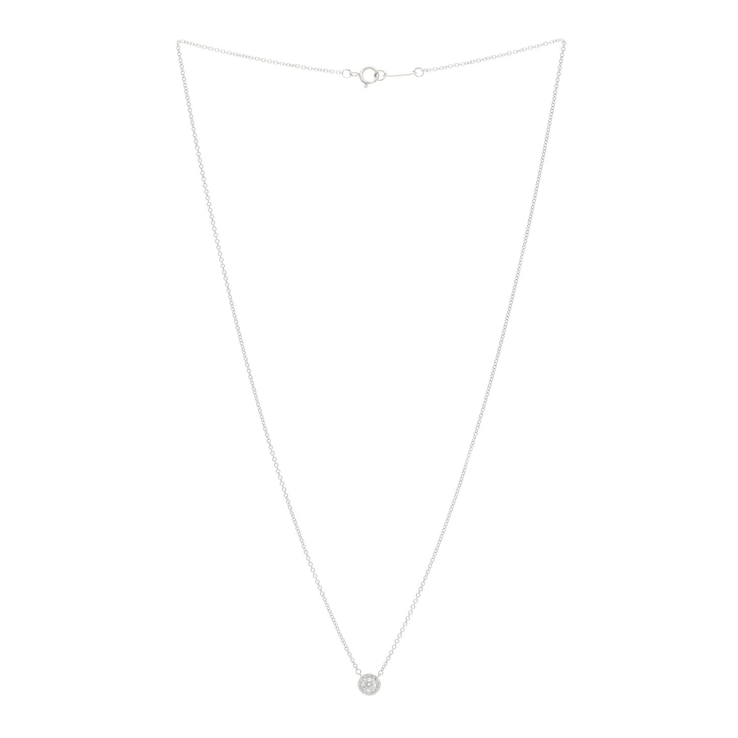 Platinum Diamond Soleste Pendant Necklace