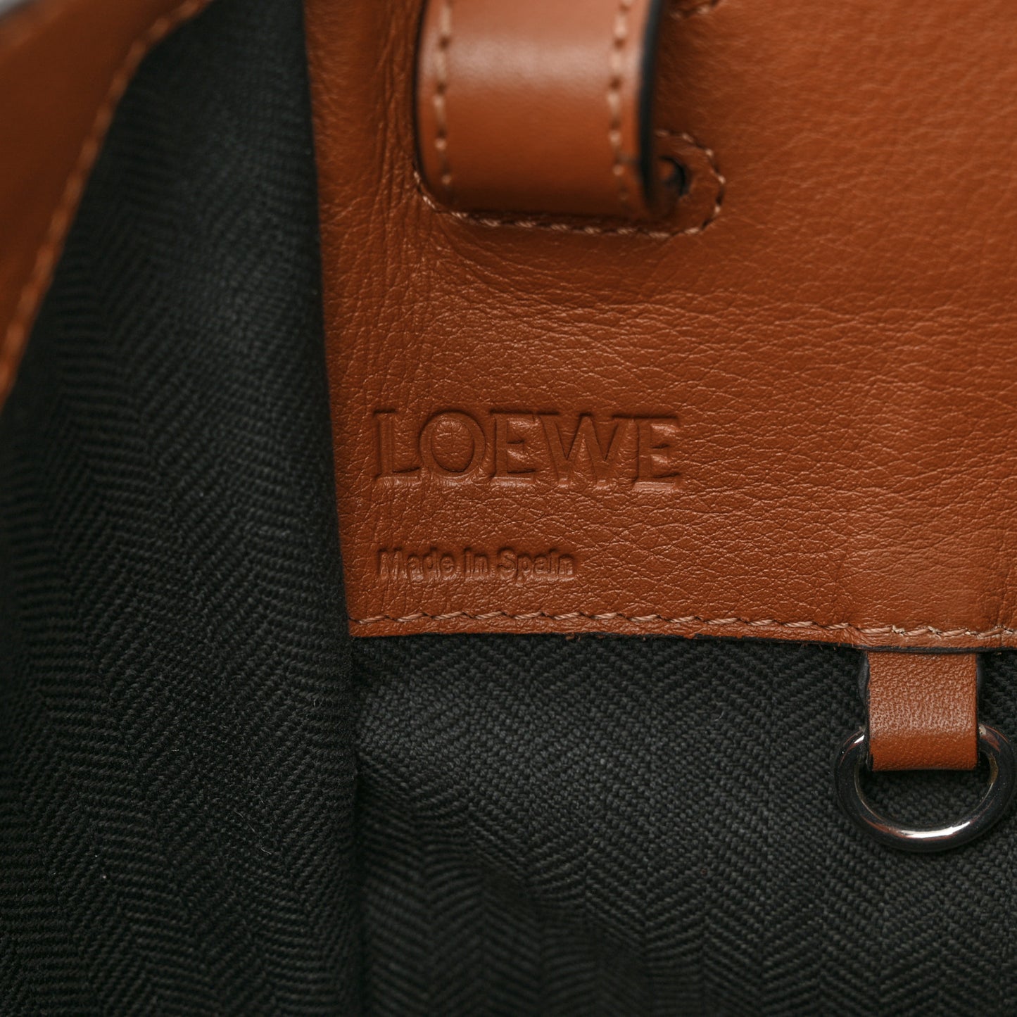 Calfskin Small Hammock Shoulder Bag Tan