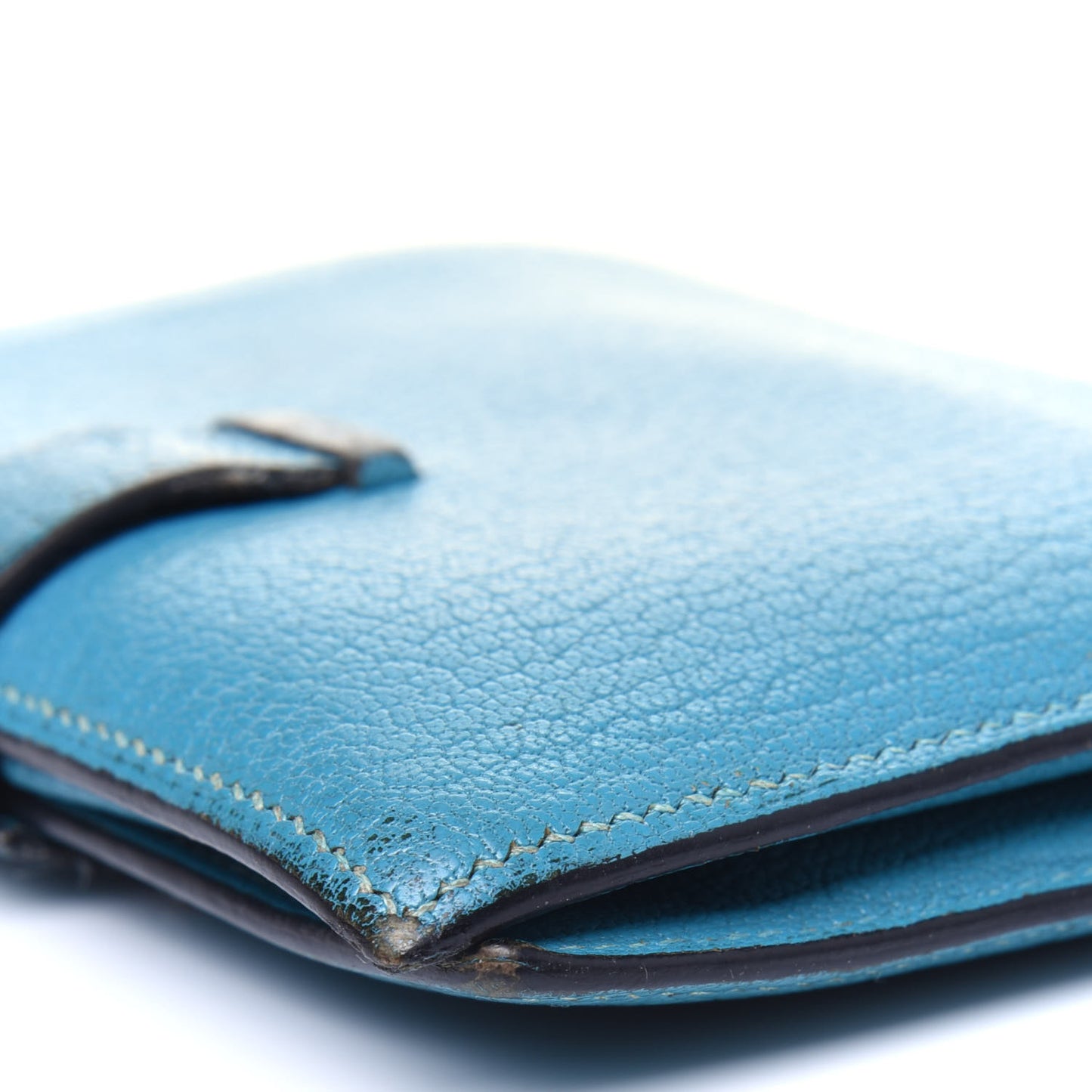 Chevre Mysore Compact Bearn Wallet Blue Jean