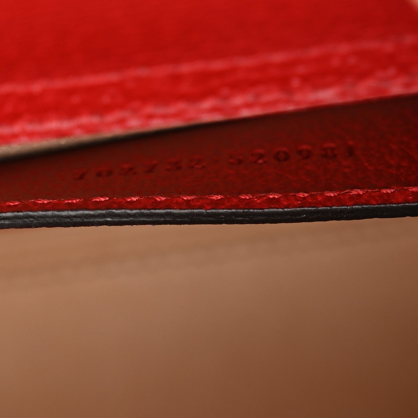 Textured Dollar Calfskin Web Mini Diana Tote Bag Red