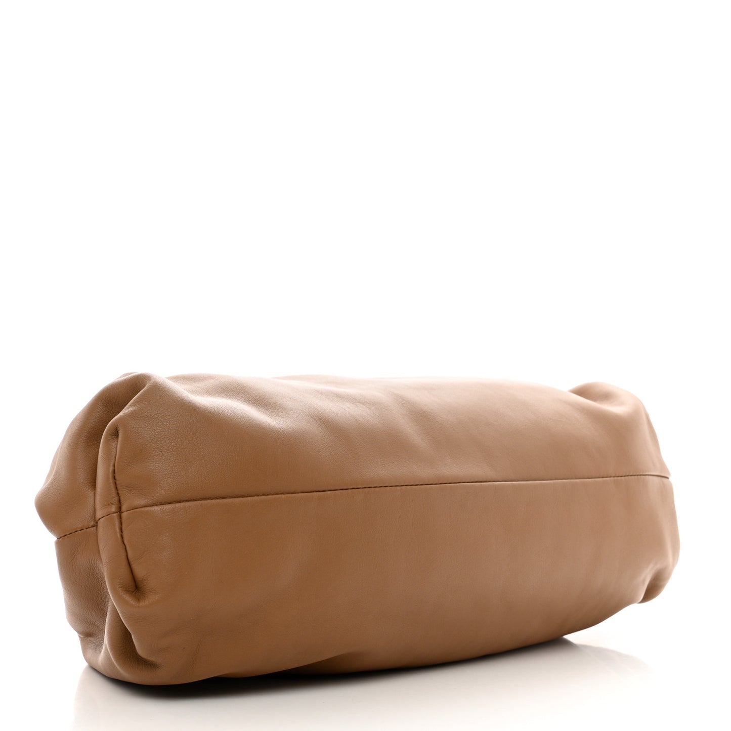 Smooth Butter Calf The Pouch Oversized Clutch Teak