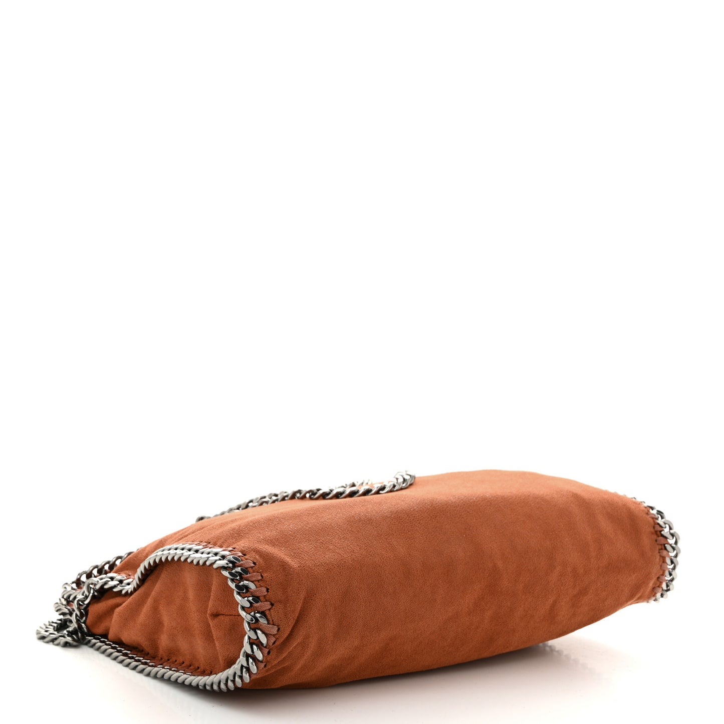 Shaggy Deer Falabella Fold Over Tote Brandy