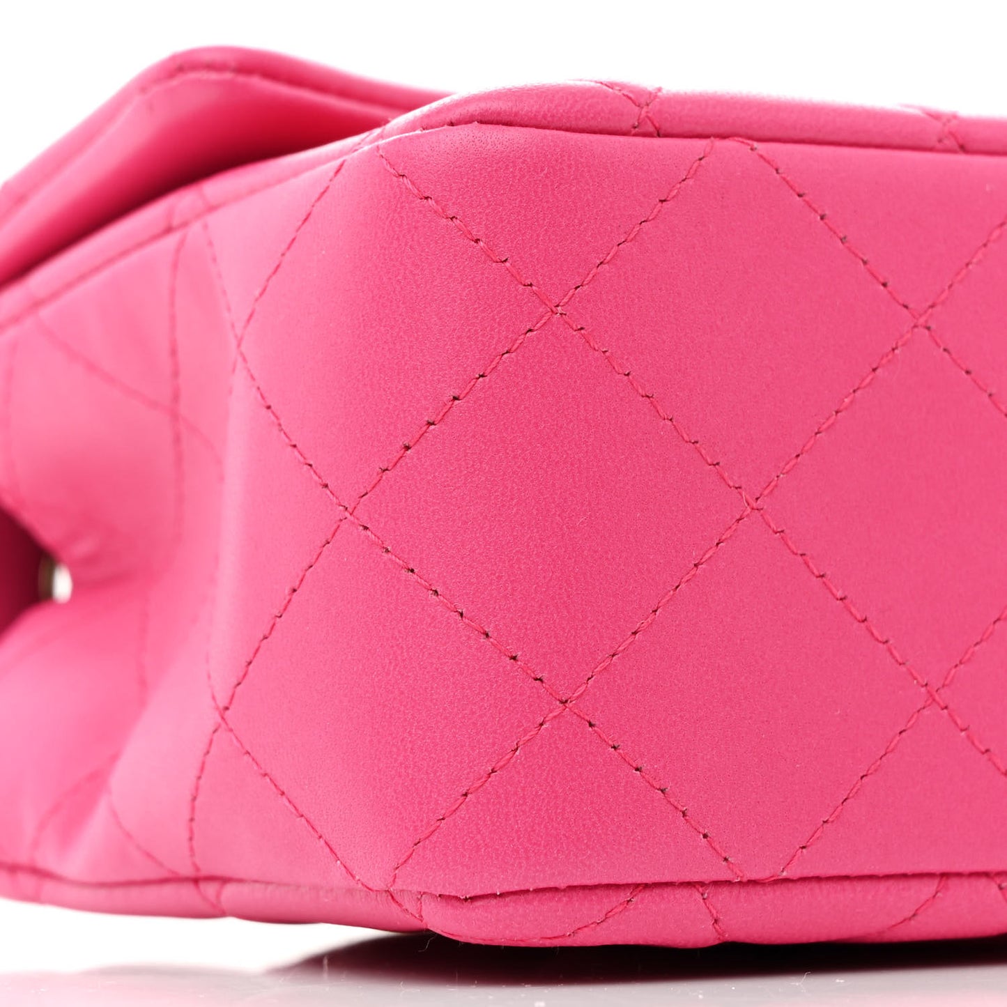 Lambskin Quilted Mini Rectangular Flap Pink