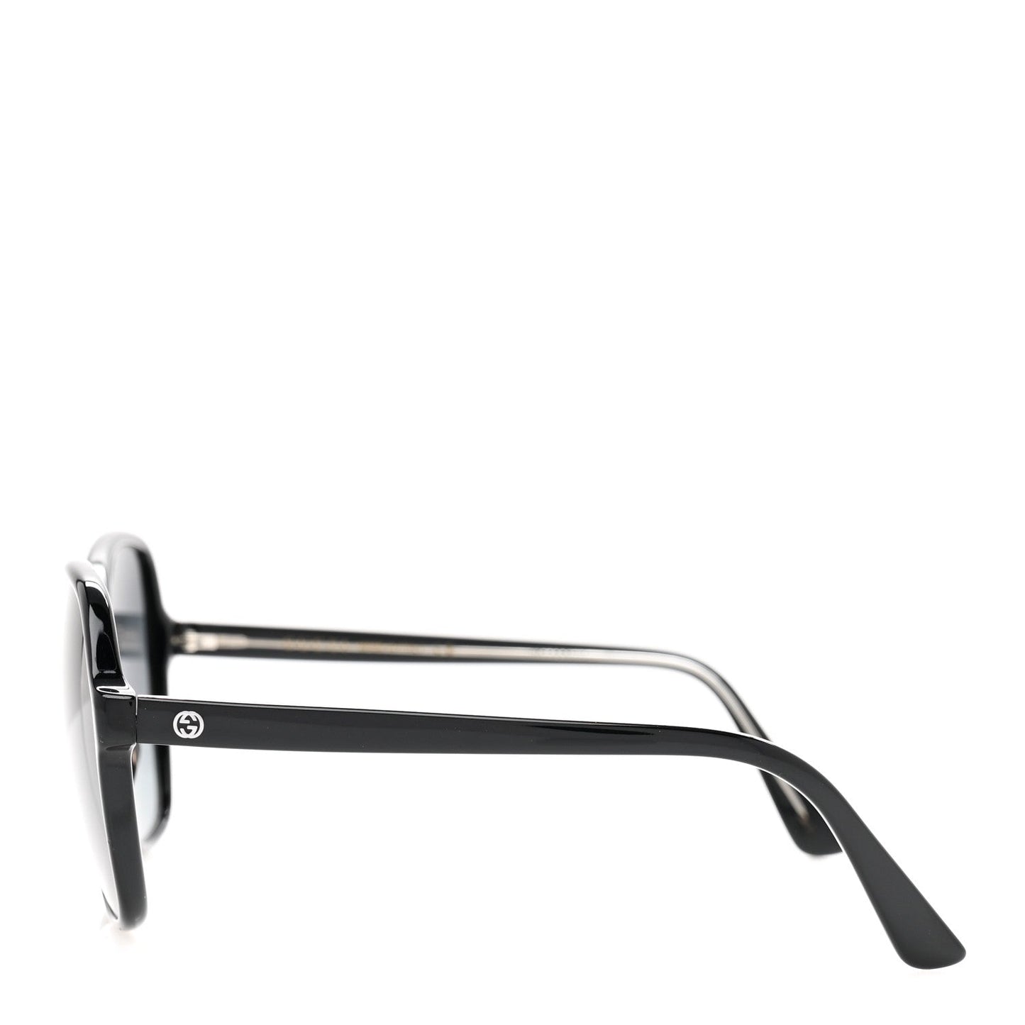 Acetate Oversize Round Frame Sunglasses GG0509S Black