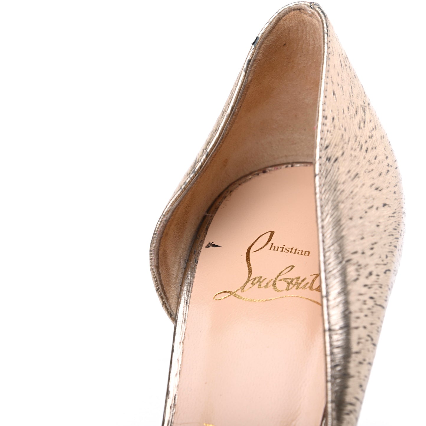 Metallic Laminato Animal Print Iriza 100 Pumps 39 Platine