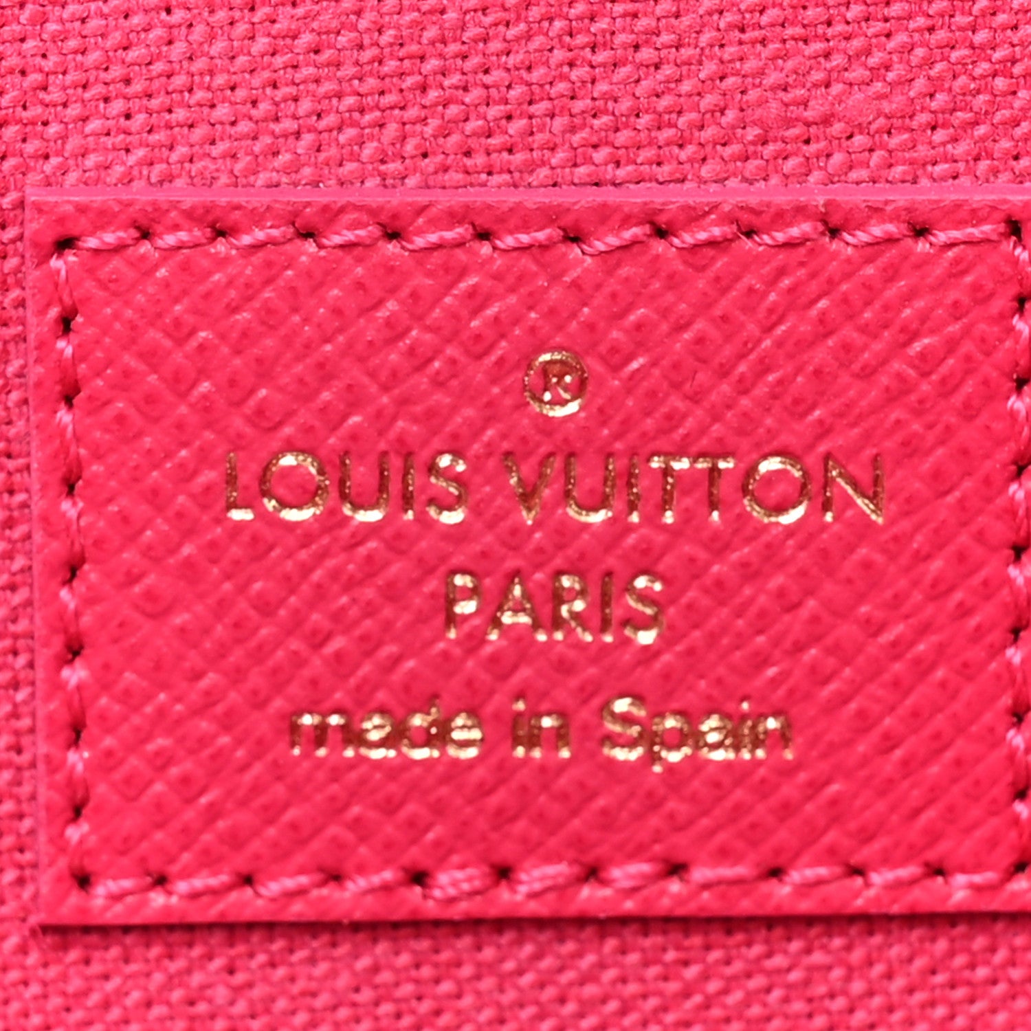 Louis Vuitton LOUIS VUITTON Damier Azur Studded Pochette Felicie Chain Wallet Fuchsia 6 of 11