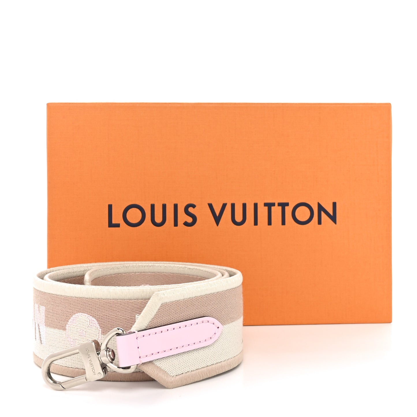 Jacquard Speedy Bandouliere 20 Shoulder Strap Beige Pink