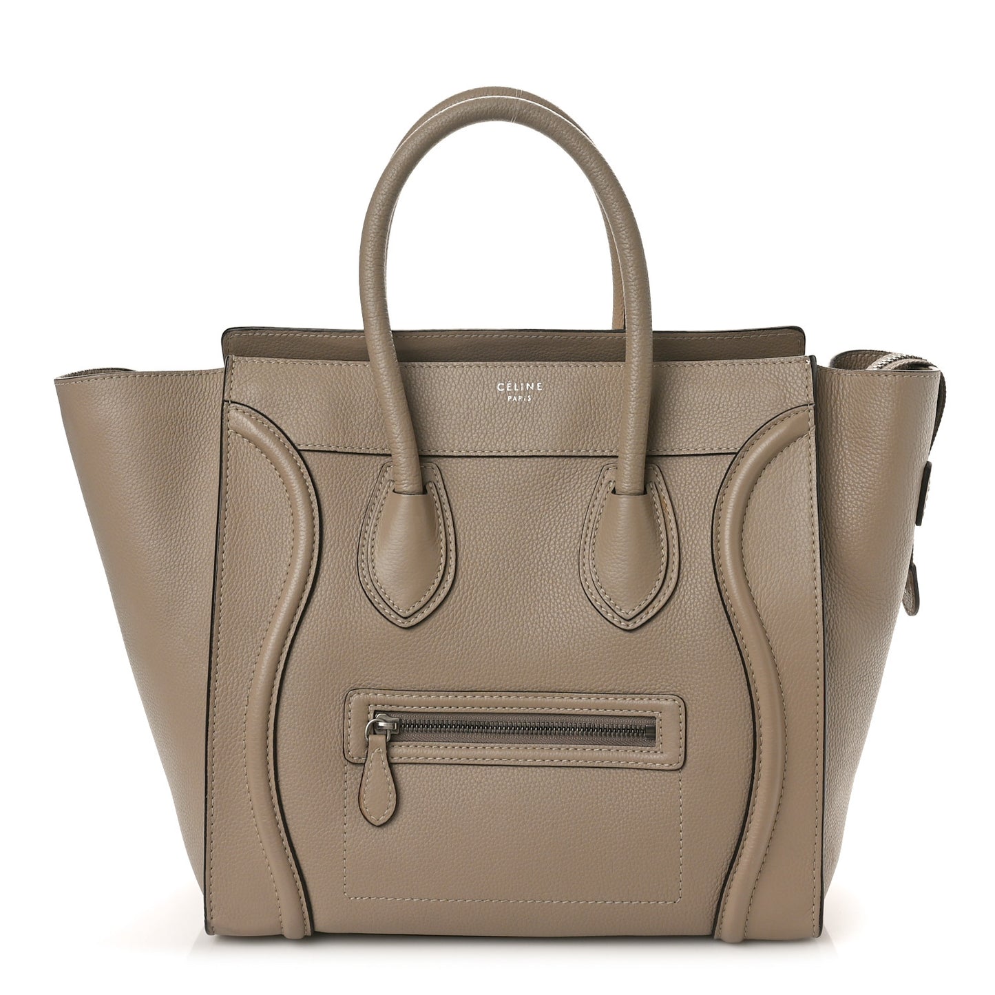 Drummed Calfskin Mini Luggage Dune