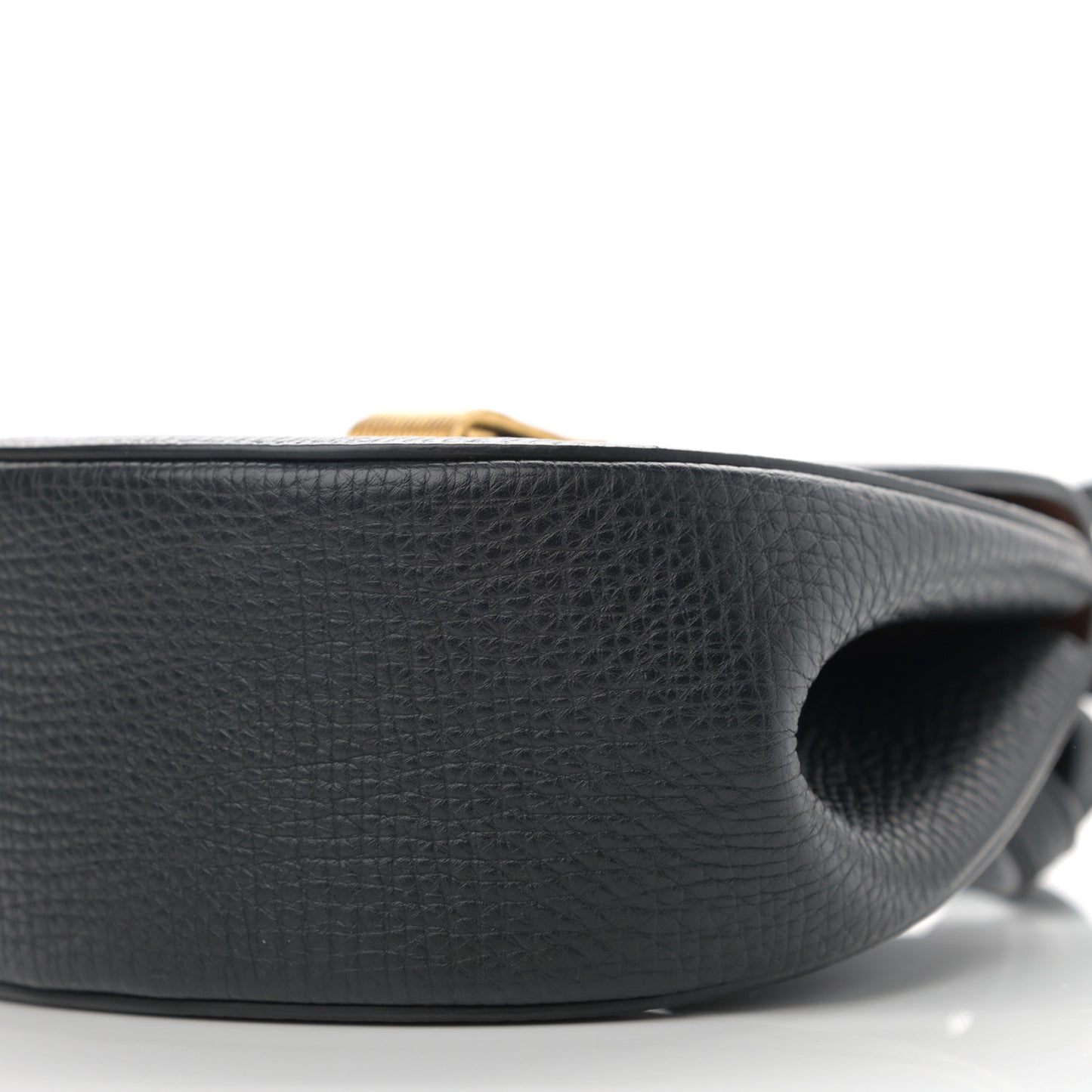 Palmellato Calfskin Rounded Belt Bag Black