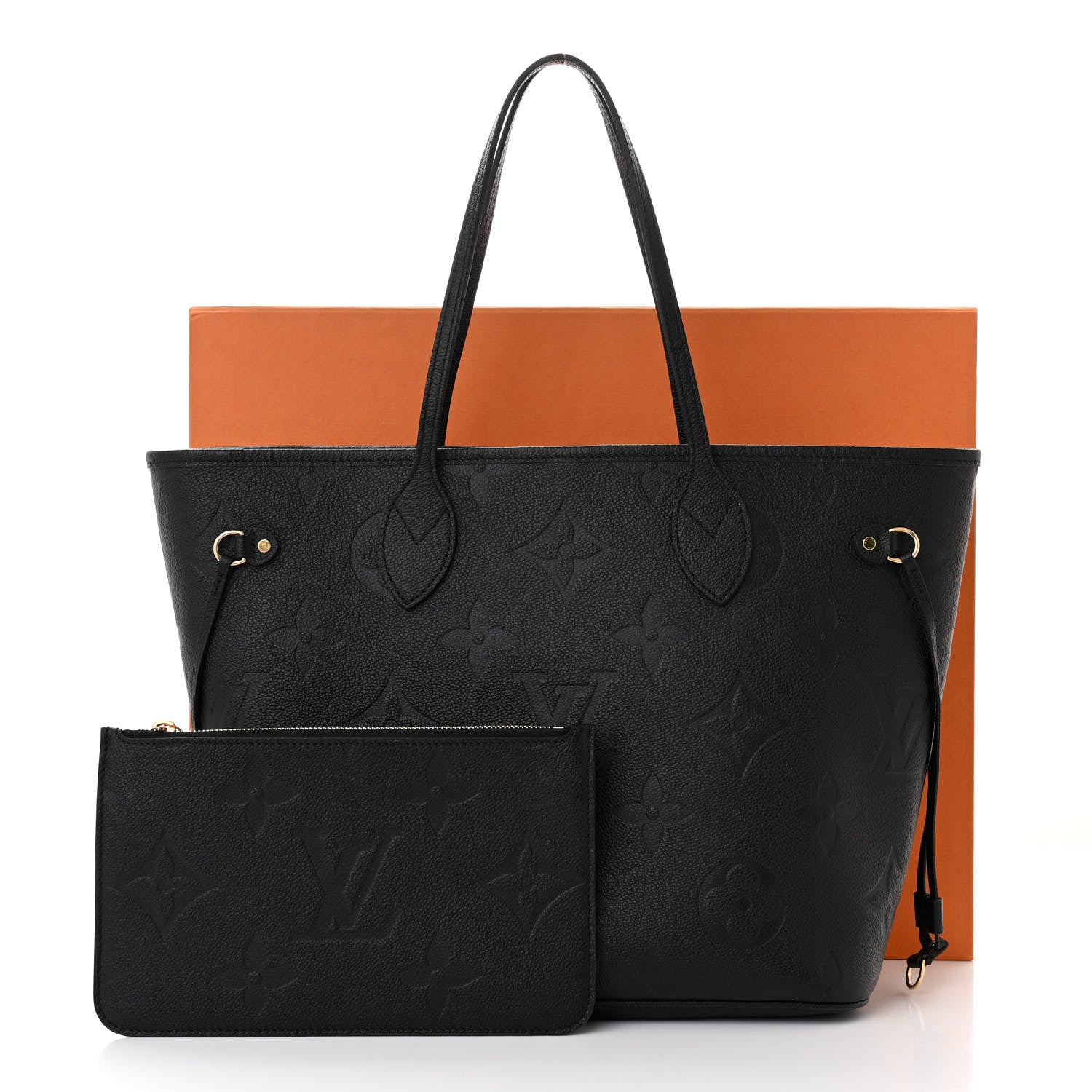 Louis Vuitton Empreinte Monogram Giant Neverfull MM Black 4 of 12