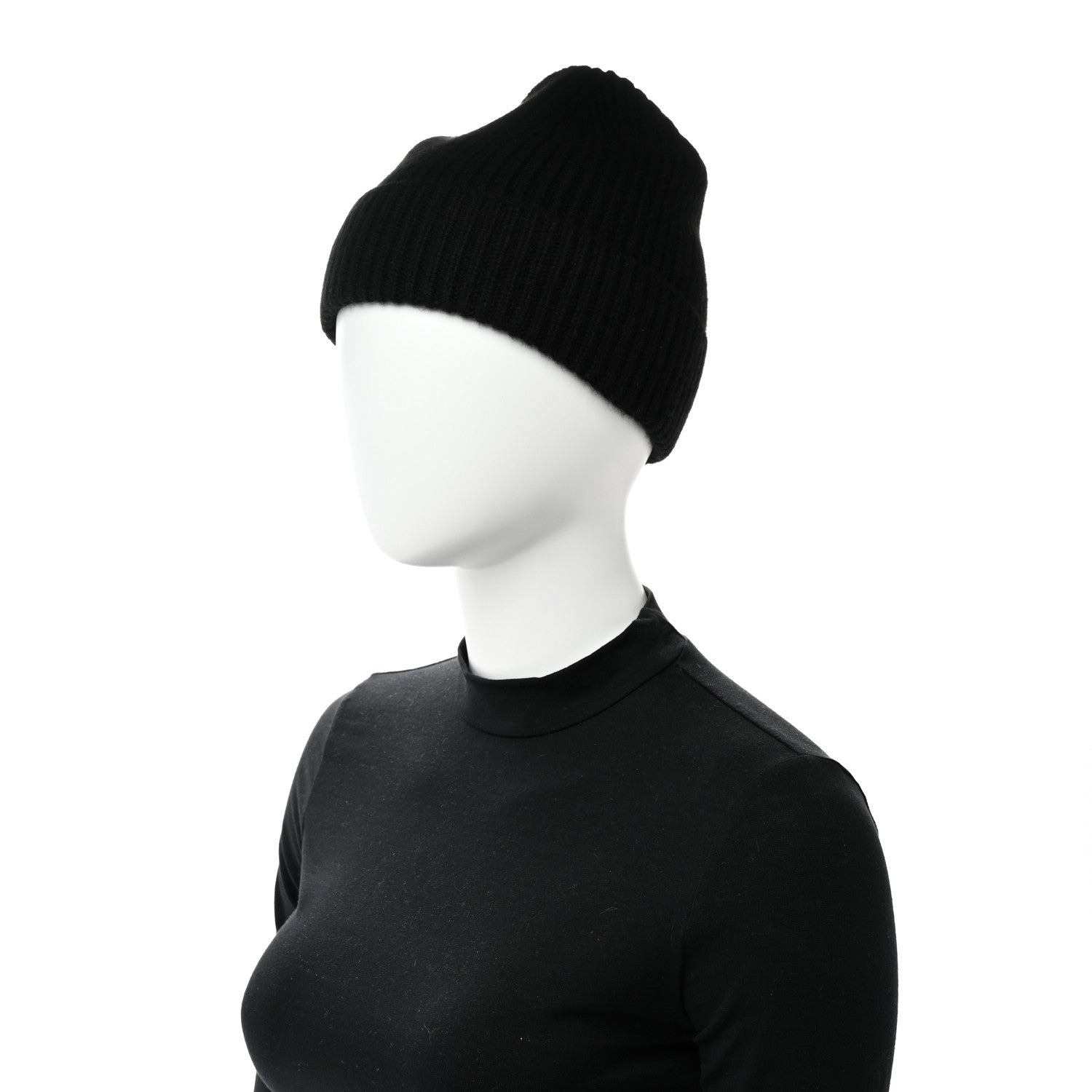 Louis Vuitton Cashmere Ribbed LV Spark Beanie Black 2 of 5