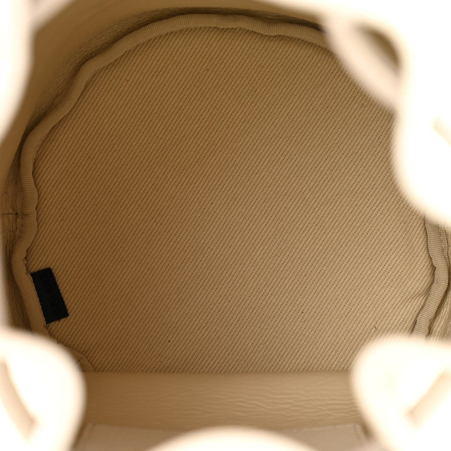 Grained Calfskin The Mini Bucket Bag Cotton