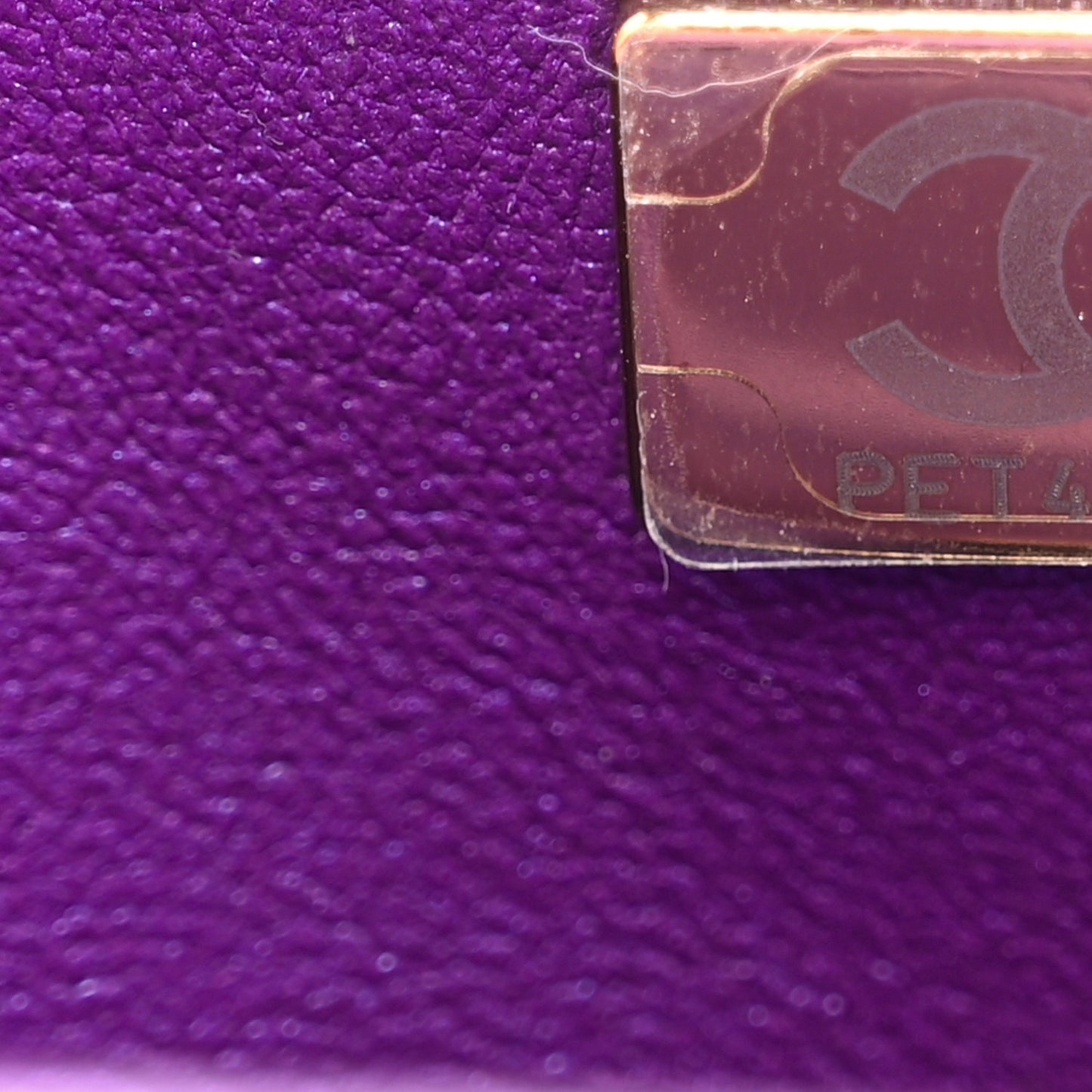 Mirror Calfskin Metallic Calfskin Quilted Hollywood Boulevard Mini Flap With Star Coin Purse Purple