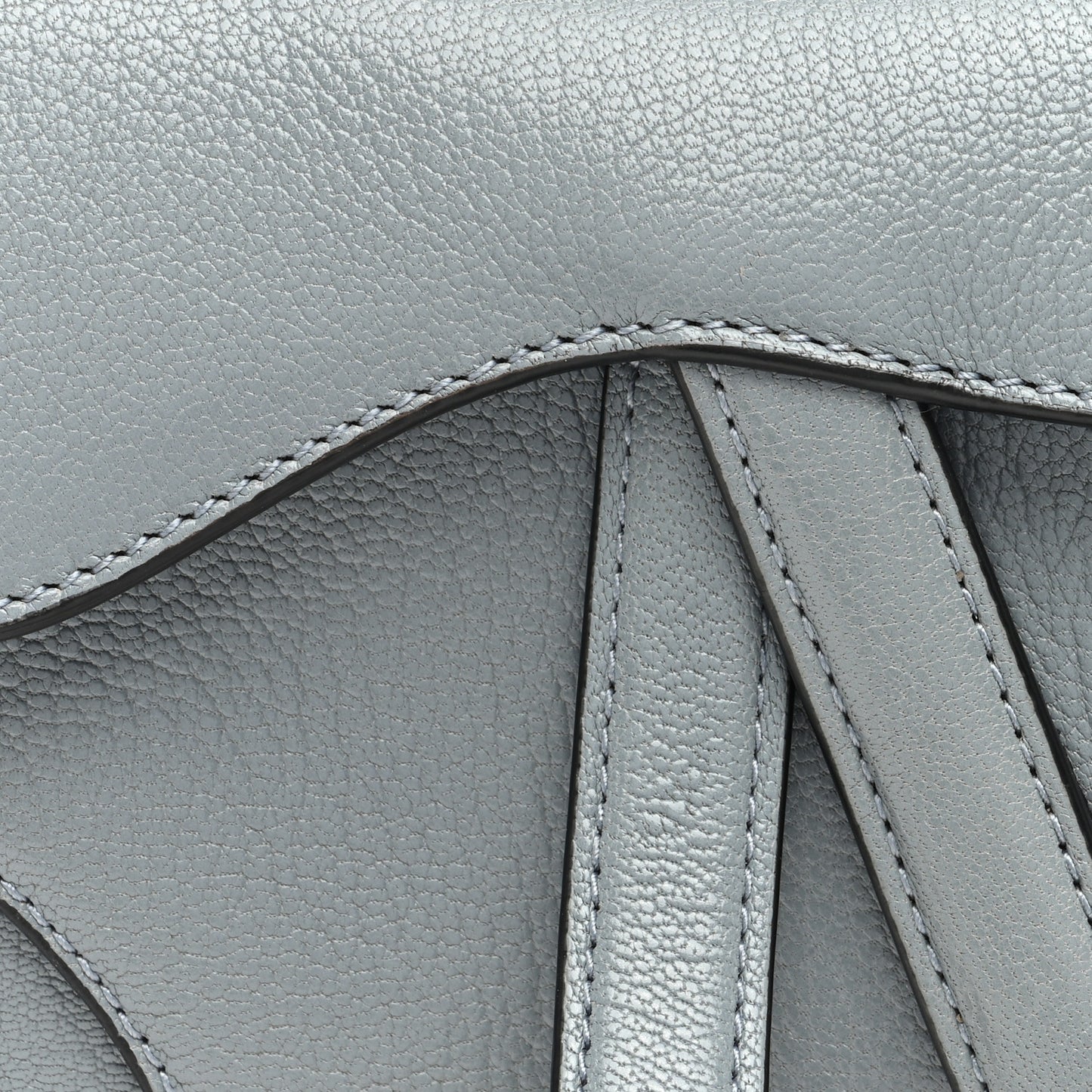 Goatskin Micro Saddle Bag Cloud Blue