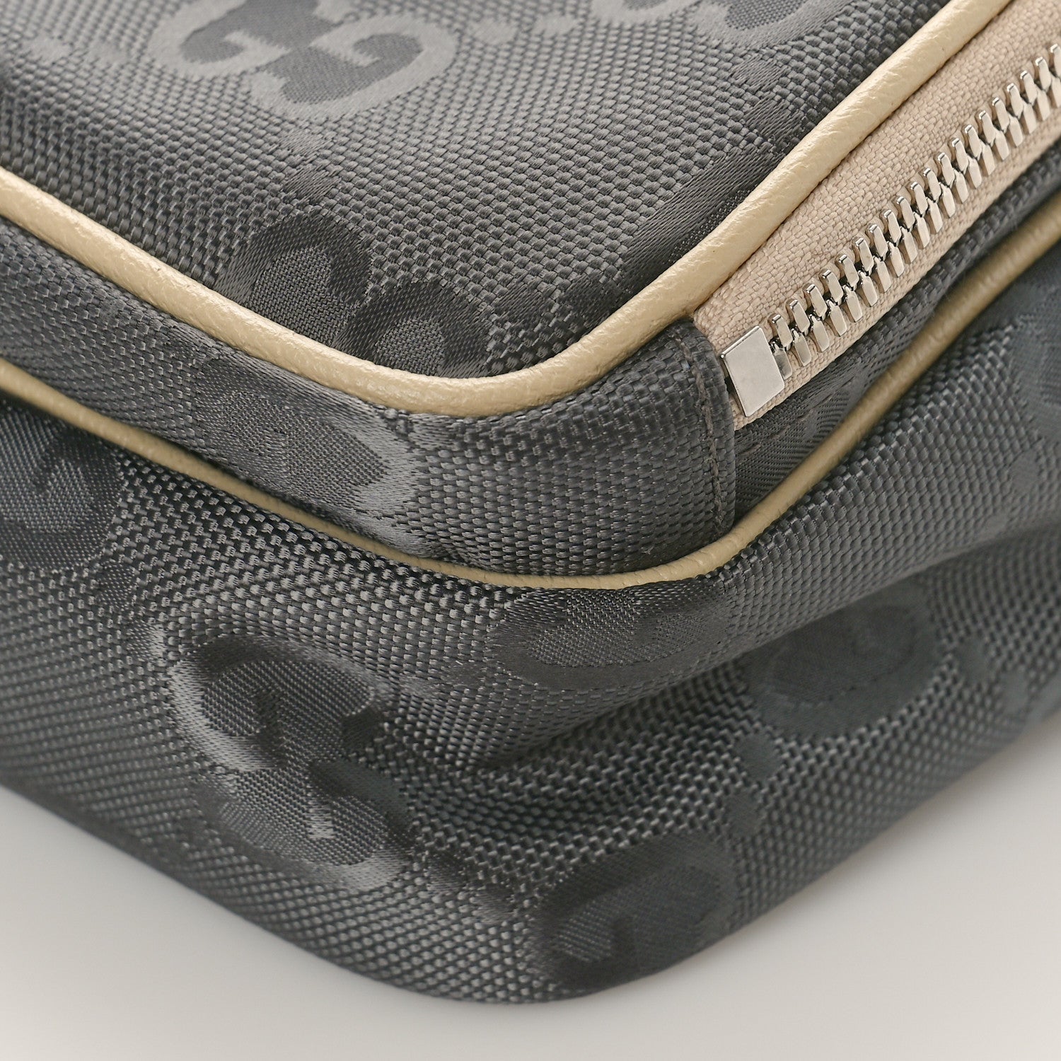 Gucci Econyl Nylon Monogram Off The Grid Shoulder Bag Graphite Grey New Plaster 9 of 9