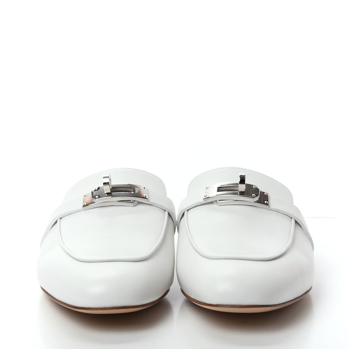 Calfskin Oz Mules 36.5 White